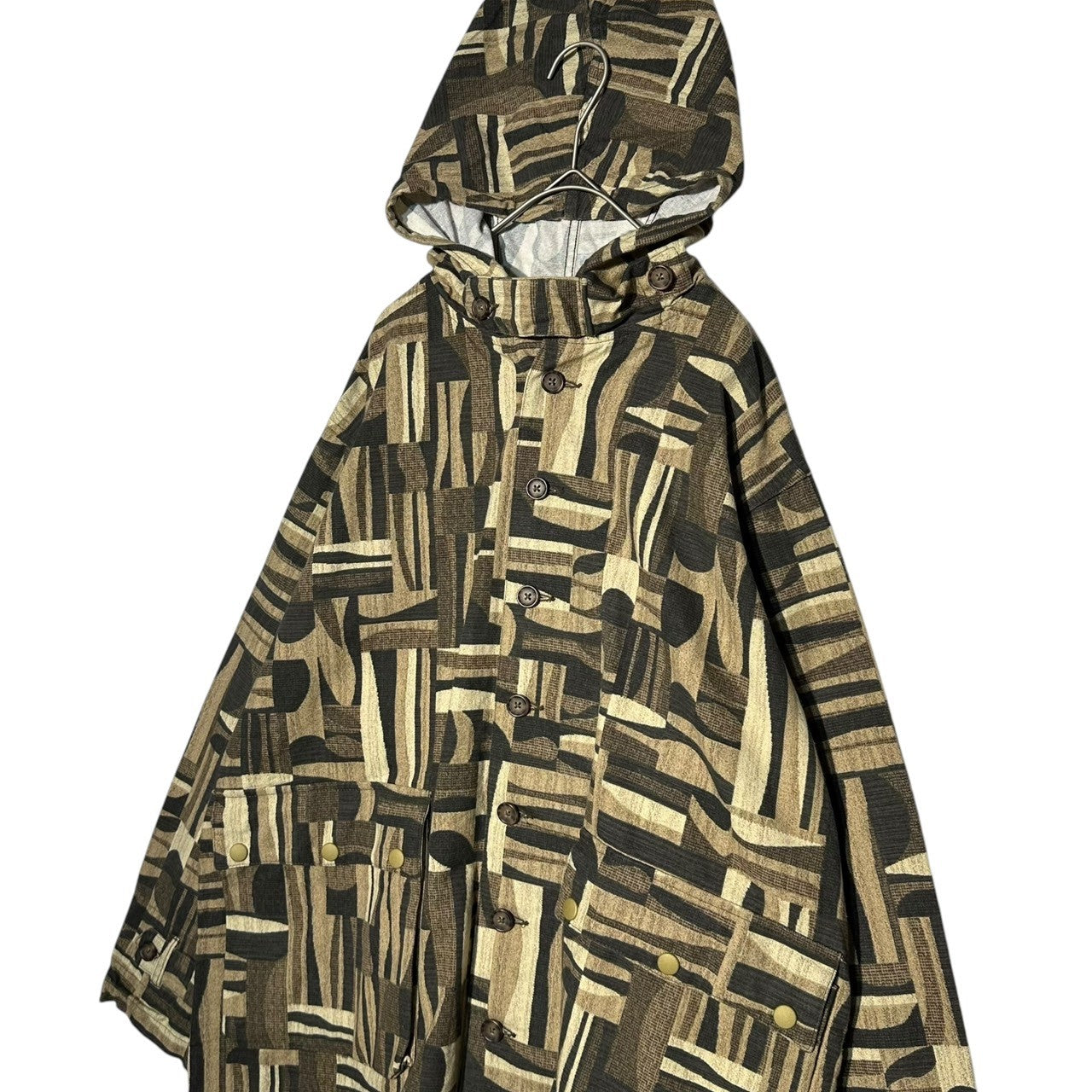 AiE(エーアイイー) Krazy Parka Cotton クレージー パーカー コットン 総柄 S ブラウン マウンテンパーカー ジャケット ブルゾン