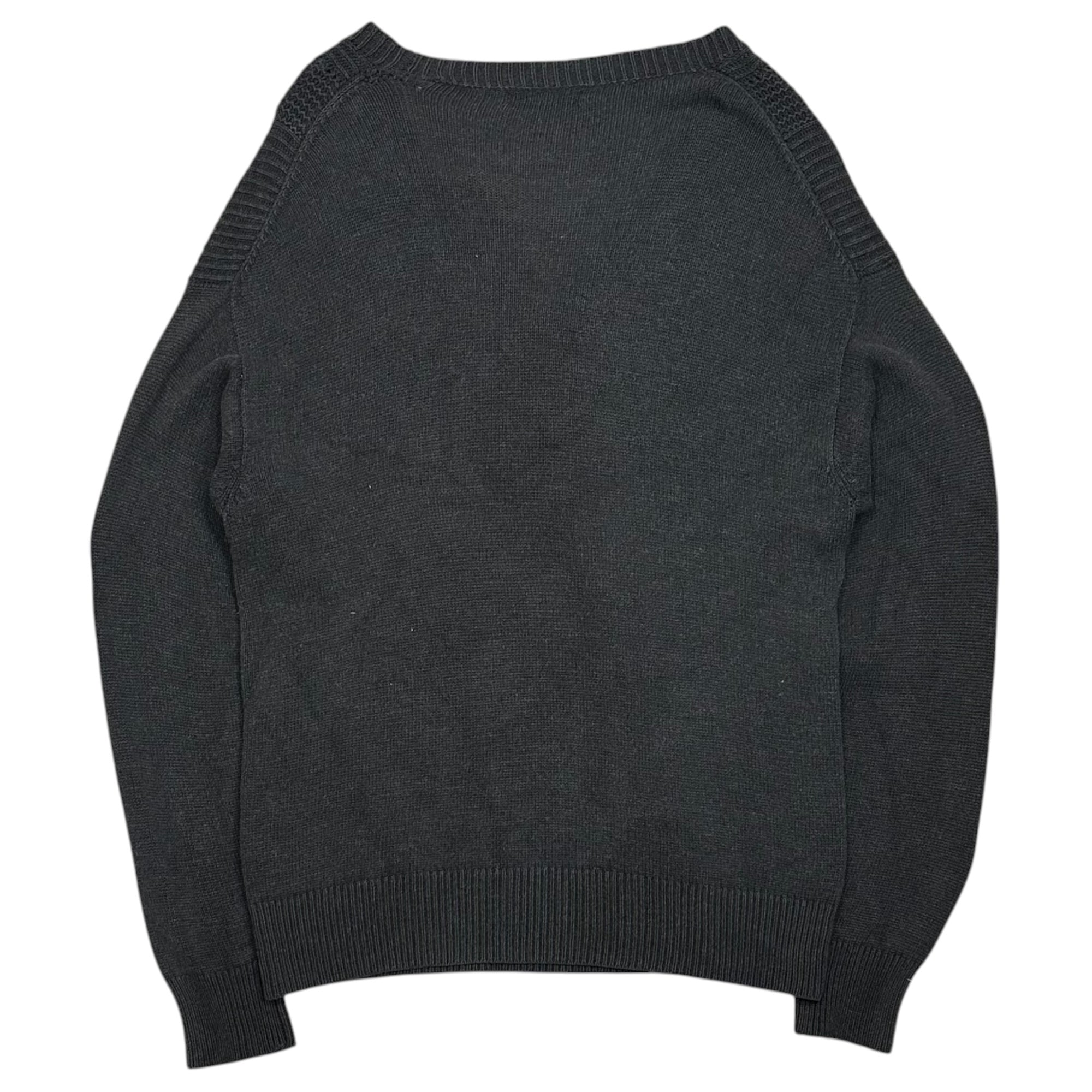 Y's for men(ワイズフォーメン) 1980's~1990's V-Neck L/S Cotton Knit Vネック 長袖 コットン ニット 表記消(FREE) グレー 80年代～90年代 ヴィンテージ