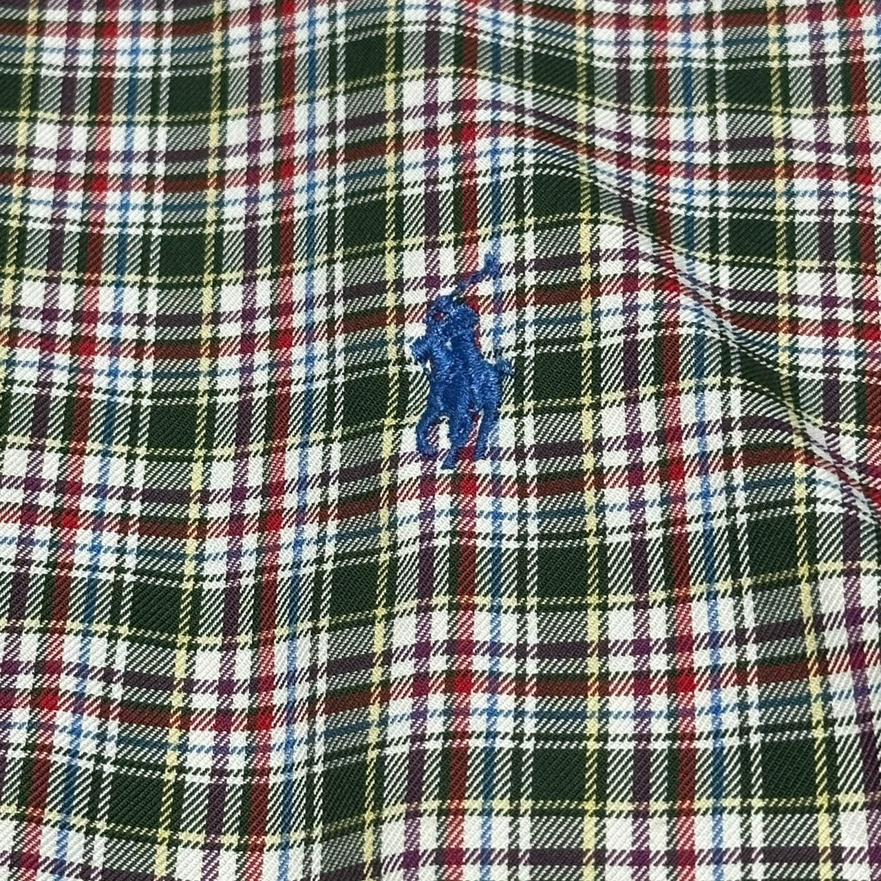 NOT CONVENTIONAL(ノットコンベンショナル) ”Ralph Lauren” Short Length Remake Check Shirt ショート丈 リメイク チェック シャツ XL ホワイト×グリーン 長袖 再構築