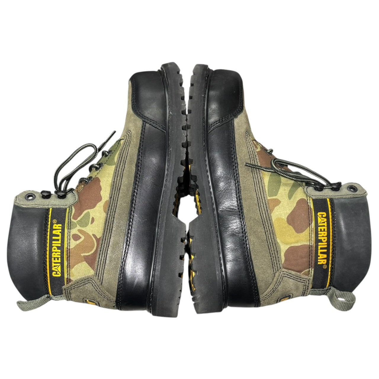 CAT×NIGEL CABOURN(キャタピラー×ナイジェルケーボン) UTAH BOOTS ワーク ブーツ US 8.5(26.5cm) ブラック×カーキ コラボ