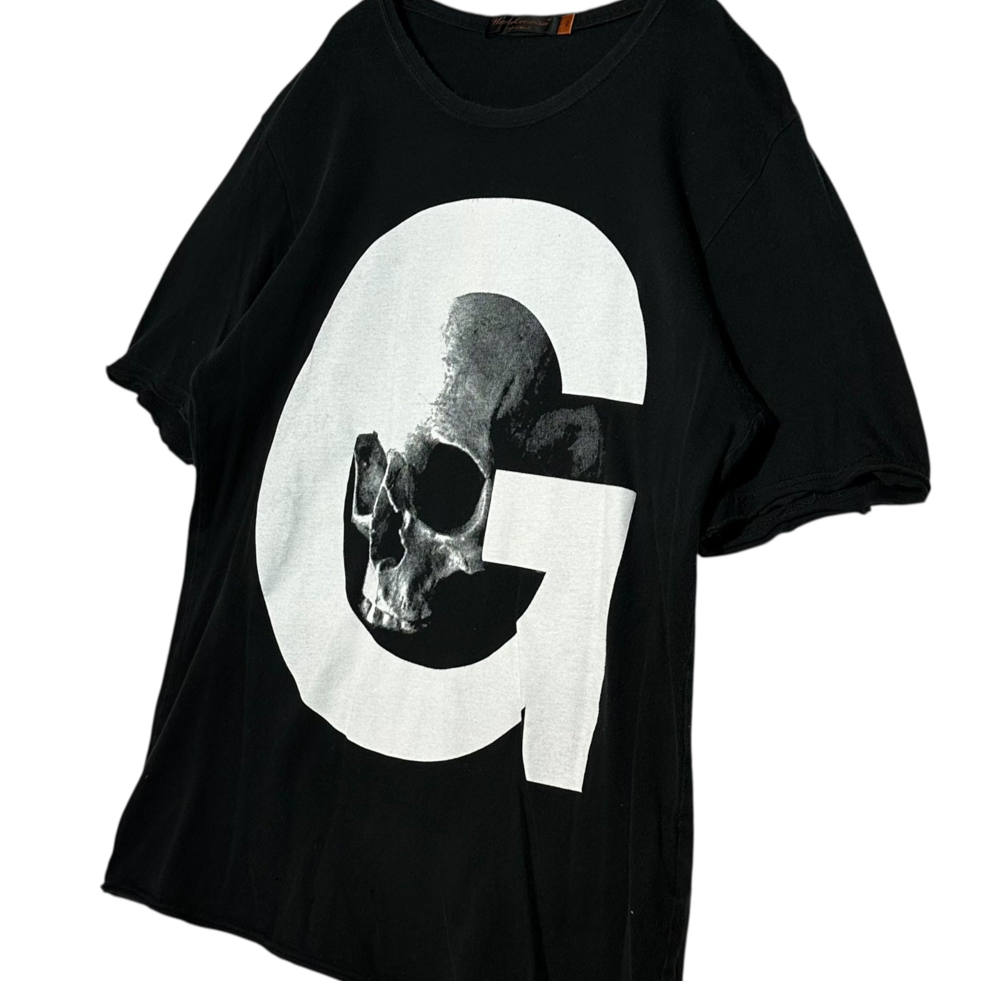 UNDERCOVERISM×COMME des GARCONS(アンダーカバーイズム×コムデギャルソン) Isetan Exclusive G IN SKULL Collaboration T-Shirt 伊勢丹 限定スカル コラボ Tシャツ 2(S~M程度) ブラック×ホワイト archive