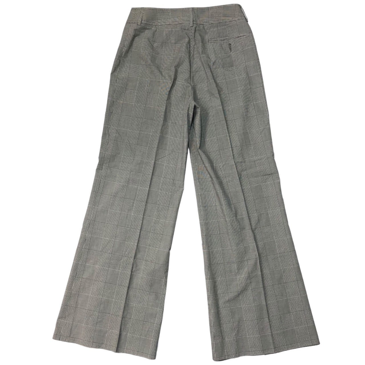 GIORGIO ARMANI(ジョルジオアルマーニ) Glen check wide flare slacks グレンチェック ワイド フレア スラックス 42(XL程度) グレー パンツ