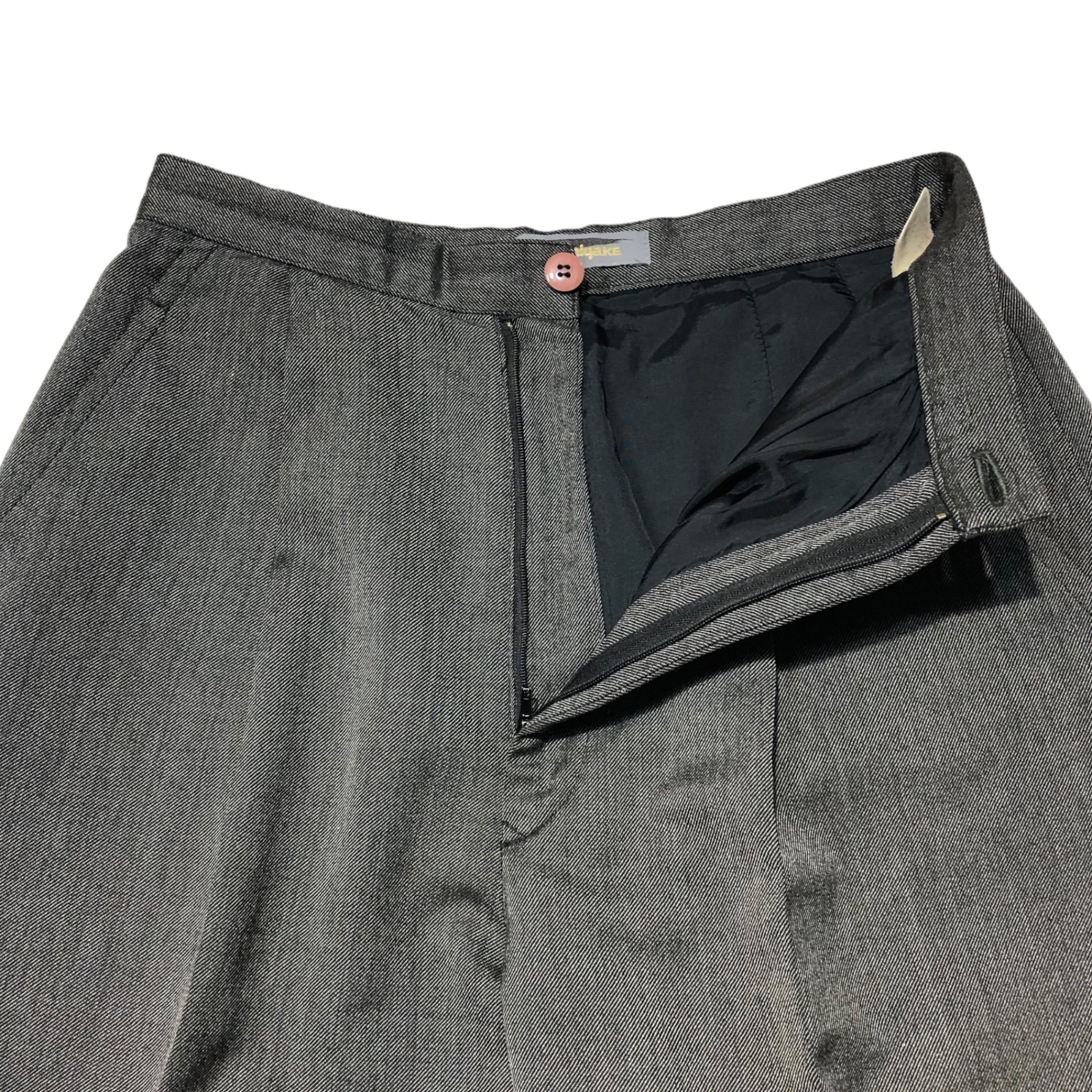 ISSEY MIYAKE(イッセイミヤケ) 80's Tuck slacks タック スラックス 80年代 筆タグ 9 グレー