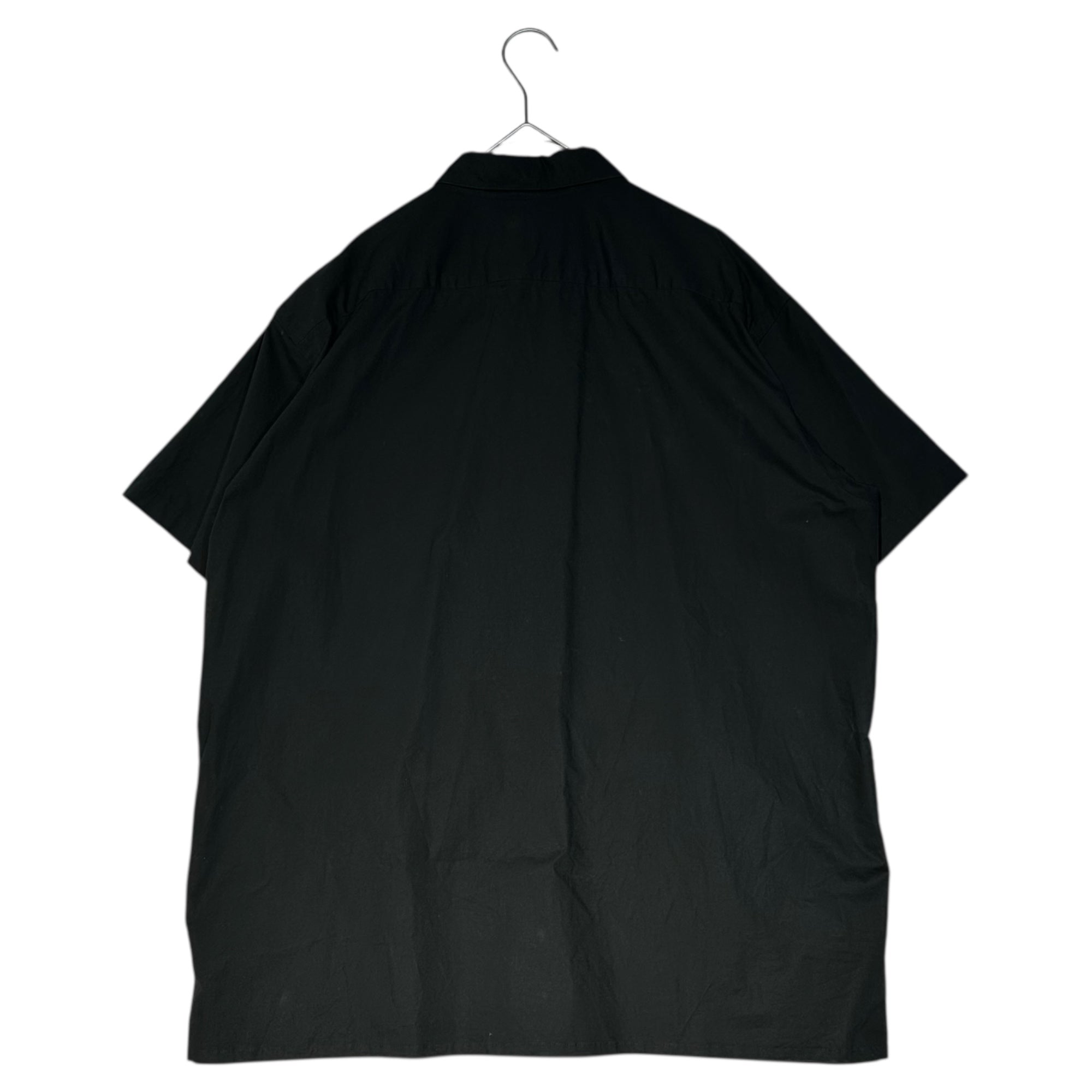 Graphpaper(グラフペーパー) STRETCH TYPEWRITER S/S BOX SHIRT ストレッチ タイプライター 半袖 ボックス シャツ GM201-50081B 1(S程度) ブラック