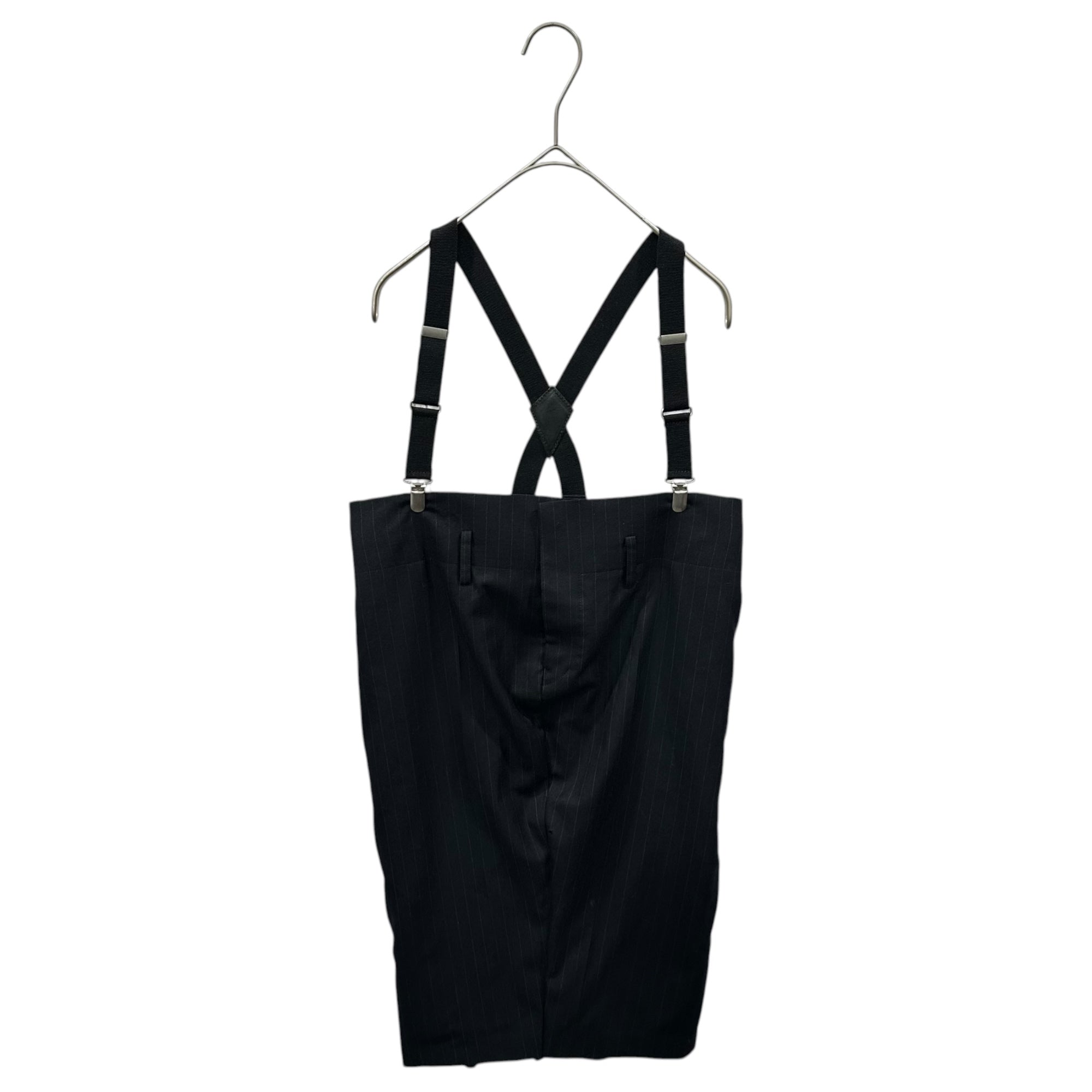 JUNYA WATANABE COMME des GARCONS(ジュンヤワタナベコムデギャルソン) 2012AW Suspender striped tight skirt Pants サスペンダー ストライプ タイト スカート パンツ JJ-S027 S ネイビー AD2012