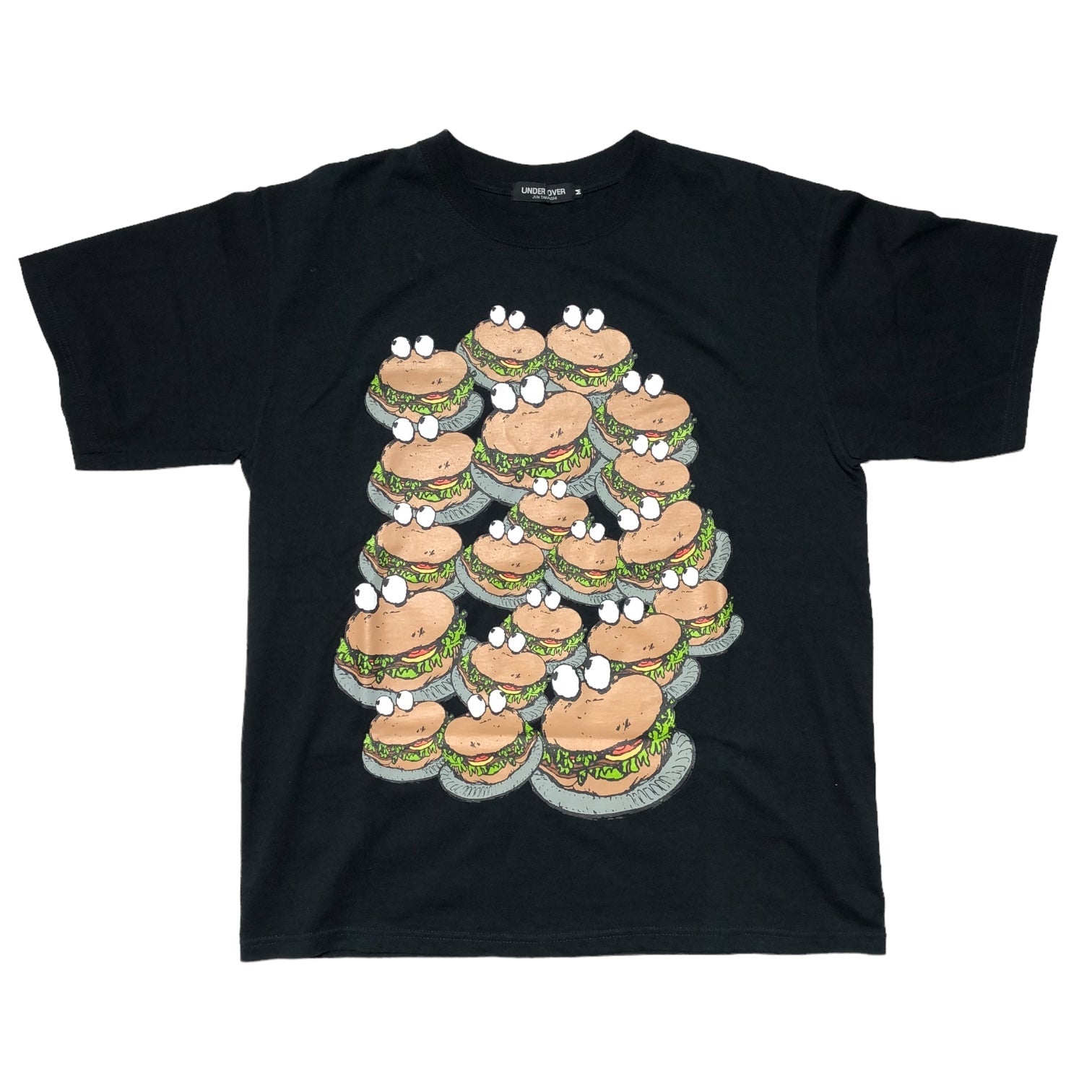 UNDERCOVER(アンダーカバー) MEN'S NON-NO Sweepstakes Hamburger T-shirt メンズノンノ 懸賞当選品 ハンバーガー Tシャツ M ブラック