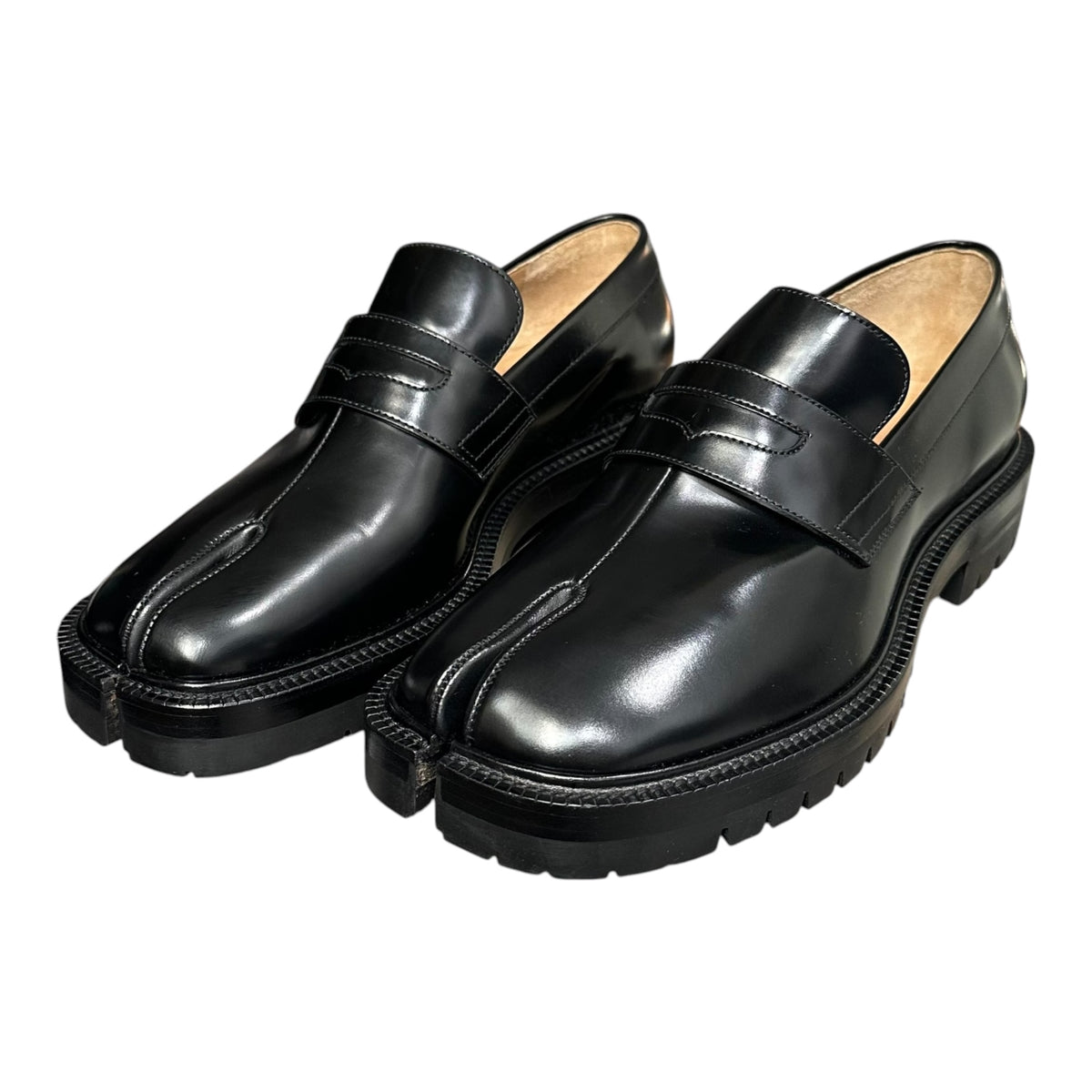 MAISON MARGIELA(メゾンマルジェラ) 2025AW TABI County Loafer 足袋 チャンキーソール ローファー S57WR0139 41 ブラック タビ