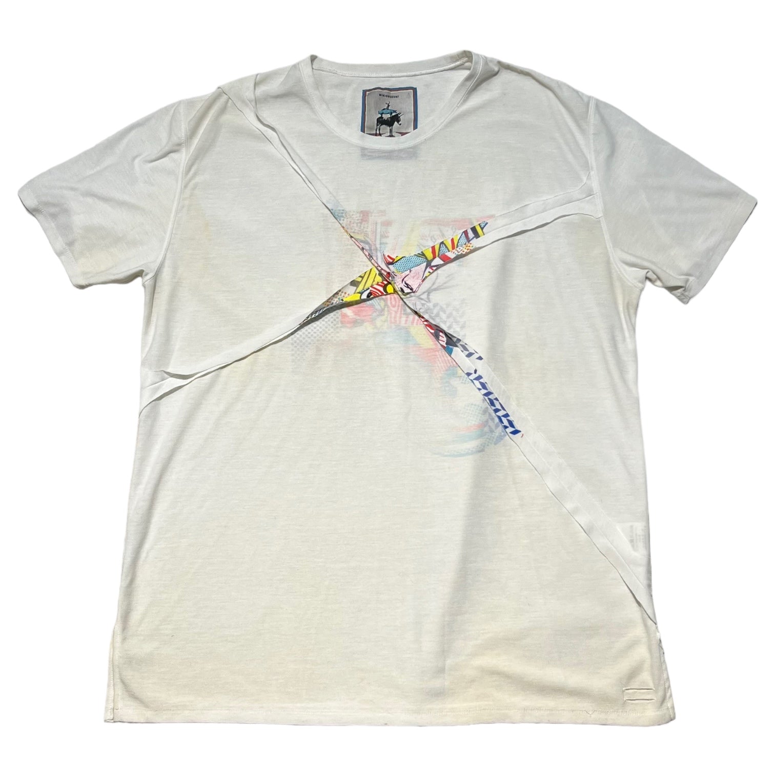 MIKIO SUZUKI(ミキオ ) Inside Out Design T-shirt インサイドアウト デザイン Tシャツ L ホワイト