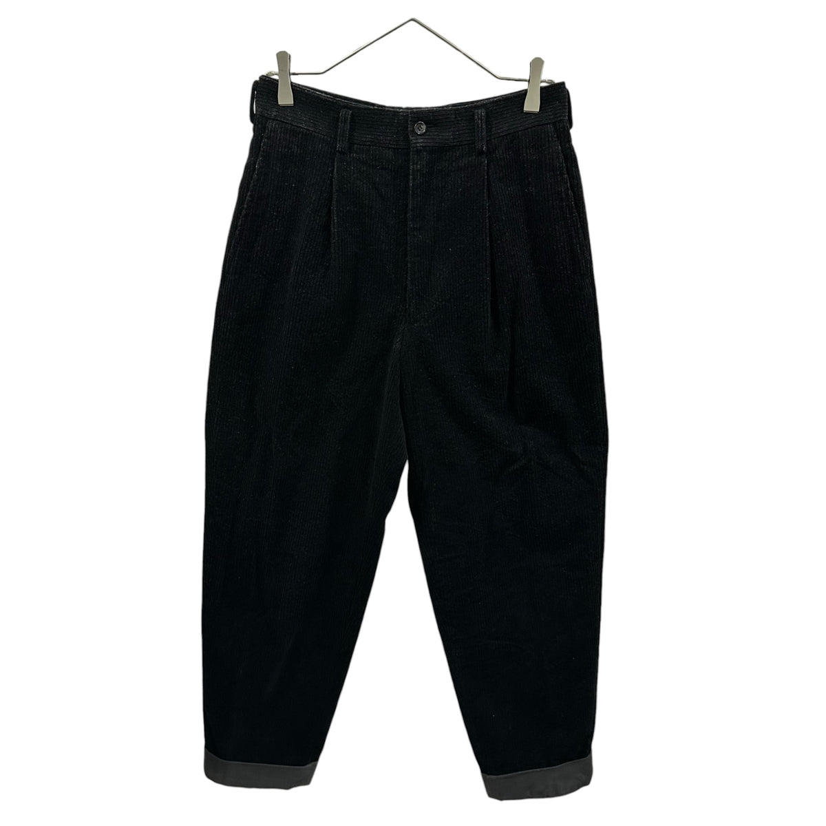 COMME des GARCONS HOMME(コムデギャルソンオム) 1994AW Wo/Co Corduroy Suit ウール コットン 太畝 コーデュロイ セットアップ HJ-08019 JK:M PT:S ブラック AD1994 90's 90年代 テーラード 3B ジャケット パンツ