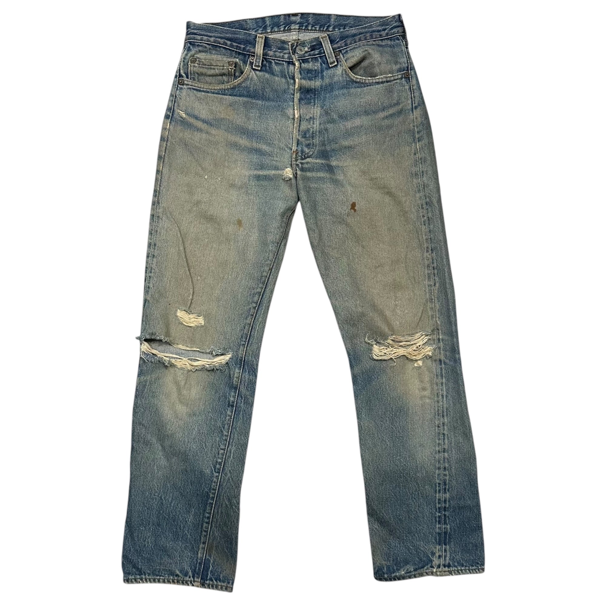Levi's(リーバイス) 1980's 501 Redline Vintage Denim pants 赤耳 ヴィンテージ デニム パンツ 表記消(実寸約W30) インディゴ 80年代 ヴィンテージ セルビッチ ボタン裏524