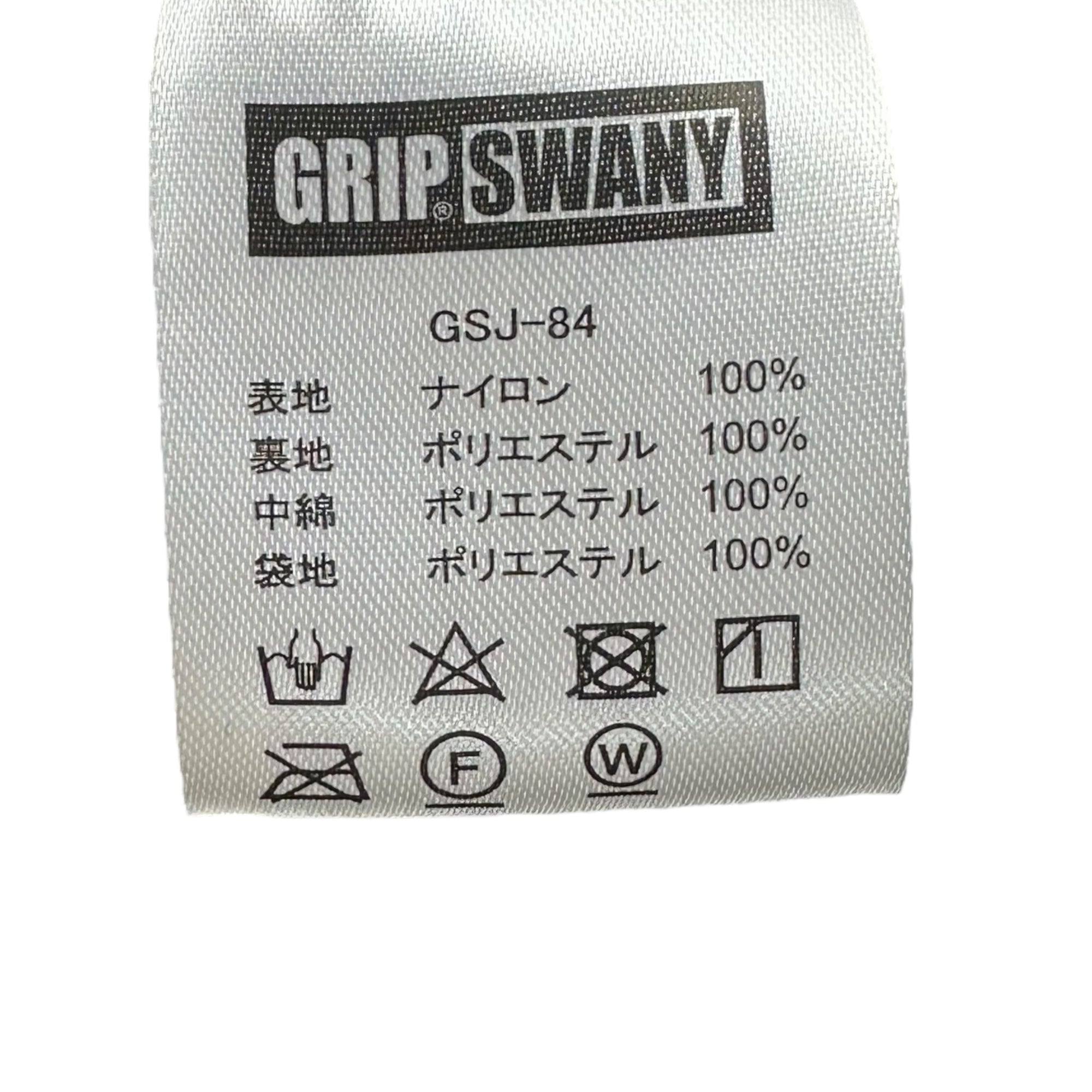 GRIP SWANY(グリップスワニー) PUFF JKT パフ ジャケット 中綿 リップストップ GSJ-84 M ブラック