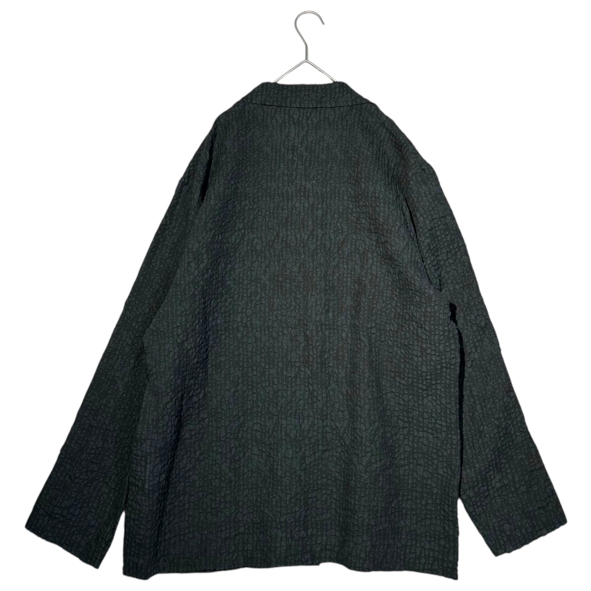 ISSEY MIYAKE MEN(イッセイミヤケメン) 18SS Rippled Front Pockets Casual Jacket リップル加工 フロントポケット カジュアル ジャケット ME81FD246 2(M程度) ネイビー×ブラック