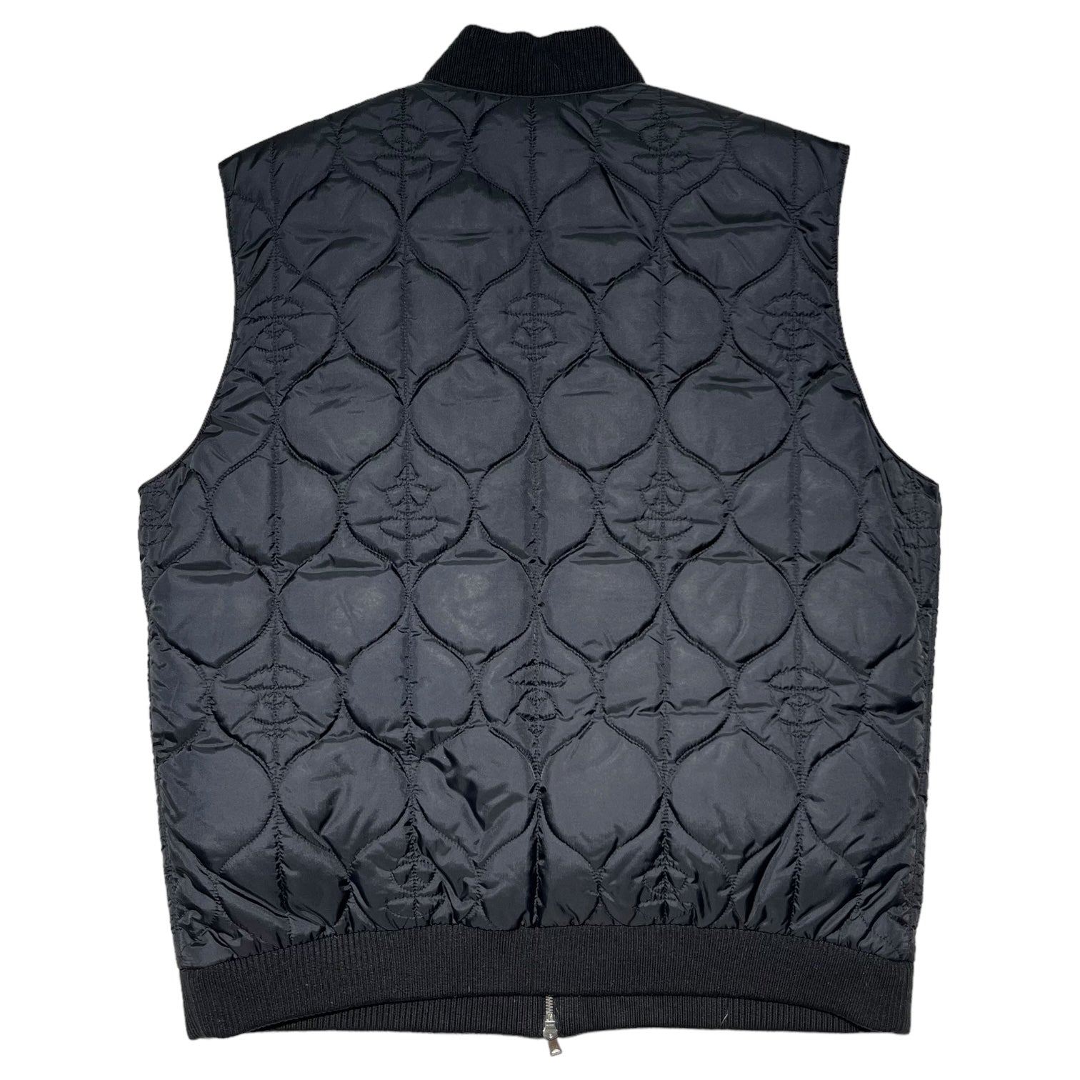 A BATHING APE(アベイシングエイプ) 90's face quilted down vest フェイズ キルティング ダウン ベスト L  ブラック 初期 90年代