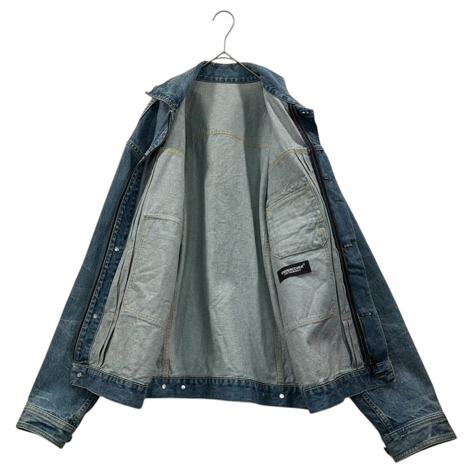 UNDERCOVER(アンダーカバー) 21AW BIG DENIM JACKET ビッグ デニム ジャケット Gジャン UC1A4208-2 3(M程度) ライトインディゴ 参考定価59,400円(税込)