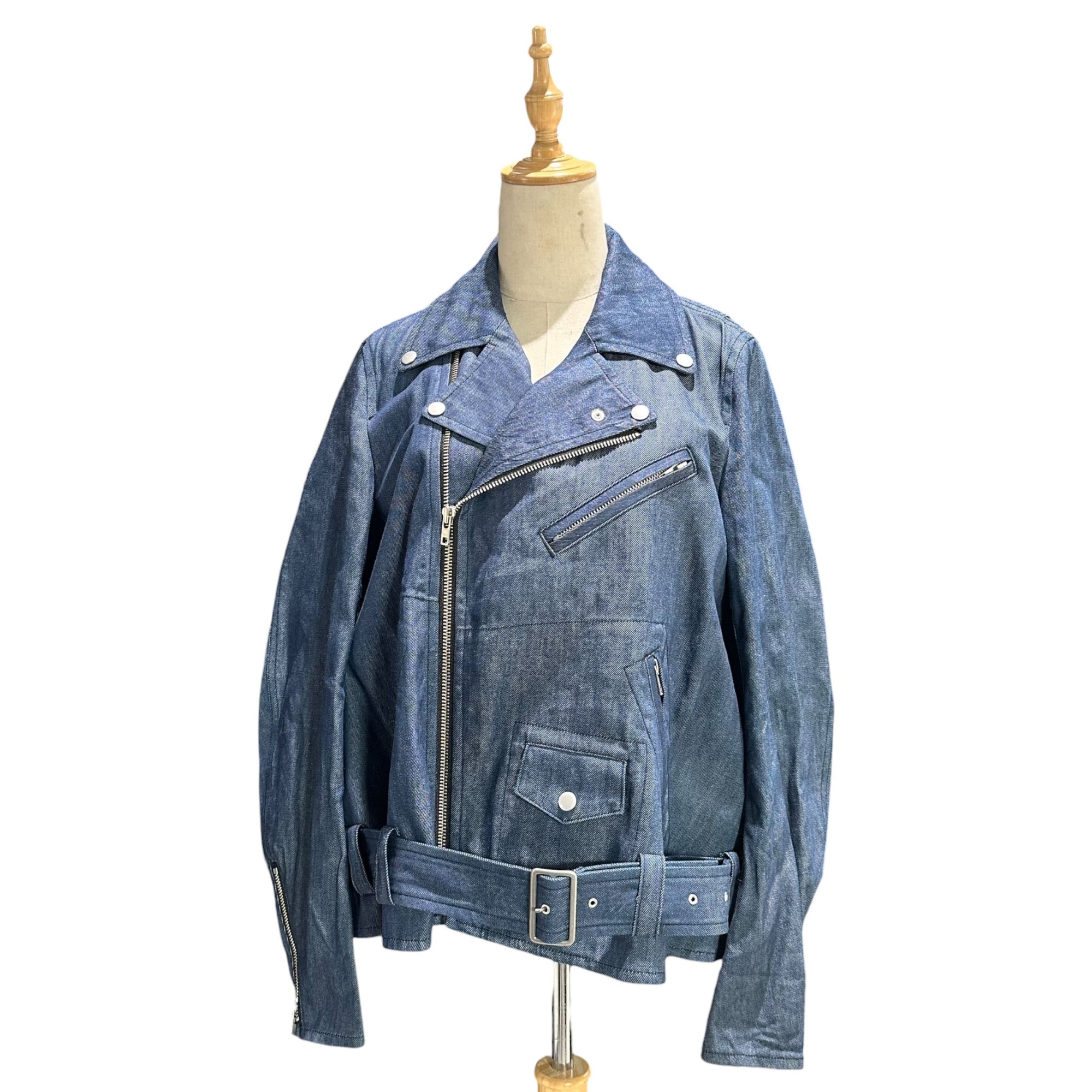 BLACK COMME des GARCONS(ブラックコムデギャルソン) 2026SS 9oz Denim Rider Jacket デニム ライダース ジャケット 1Q-J002 XS インディゴ AD2025