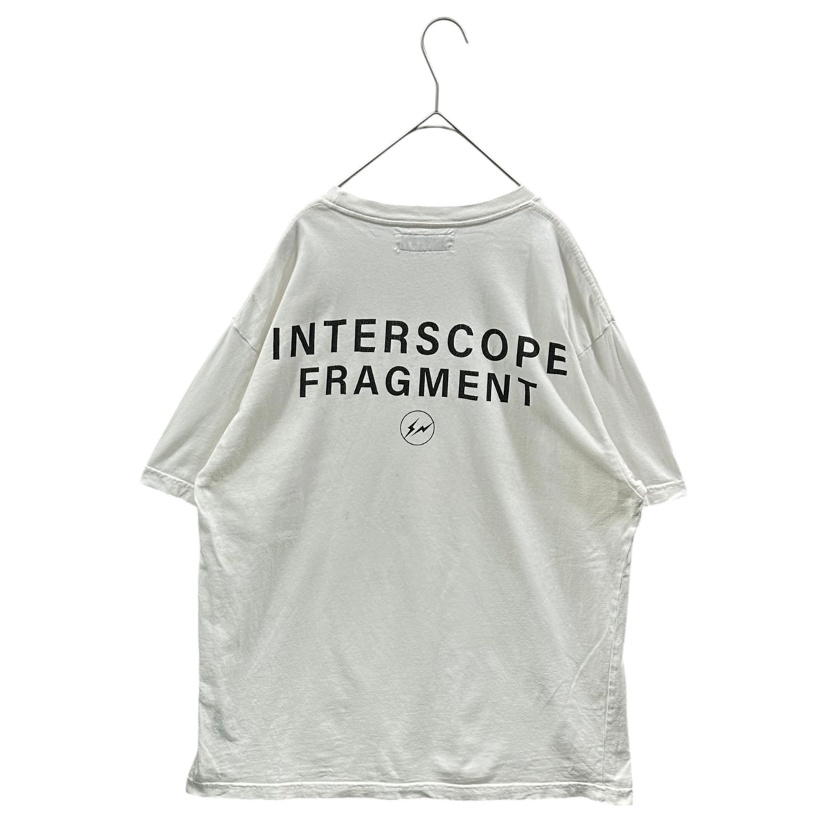 INTERSCOPE×FRAGMENT DESIGN(インタースコープ×フラグメントデザイン) Print S/S Tee ロゴ プリント 半袖 Tシャツ L ホワイト