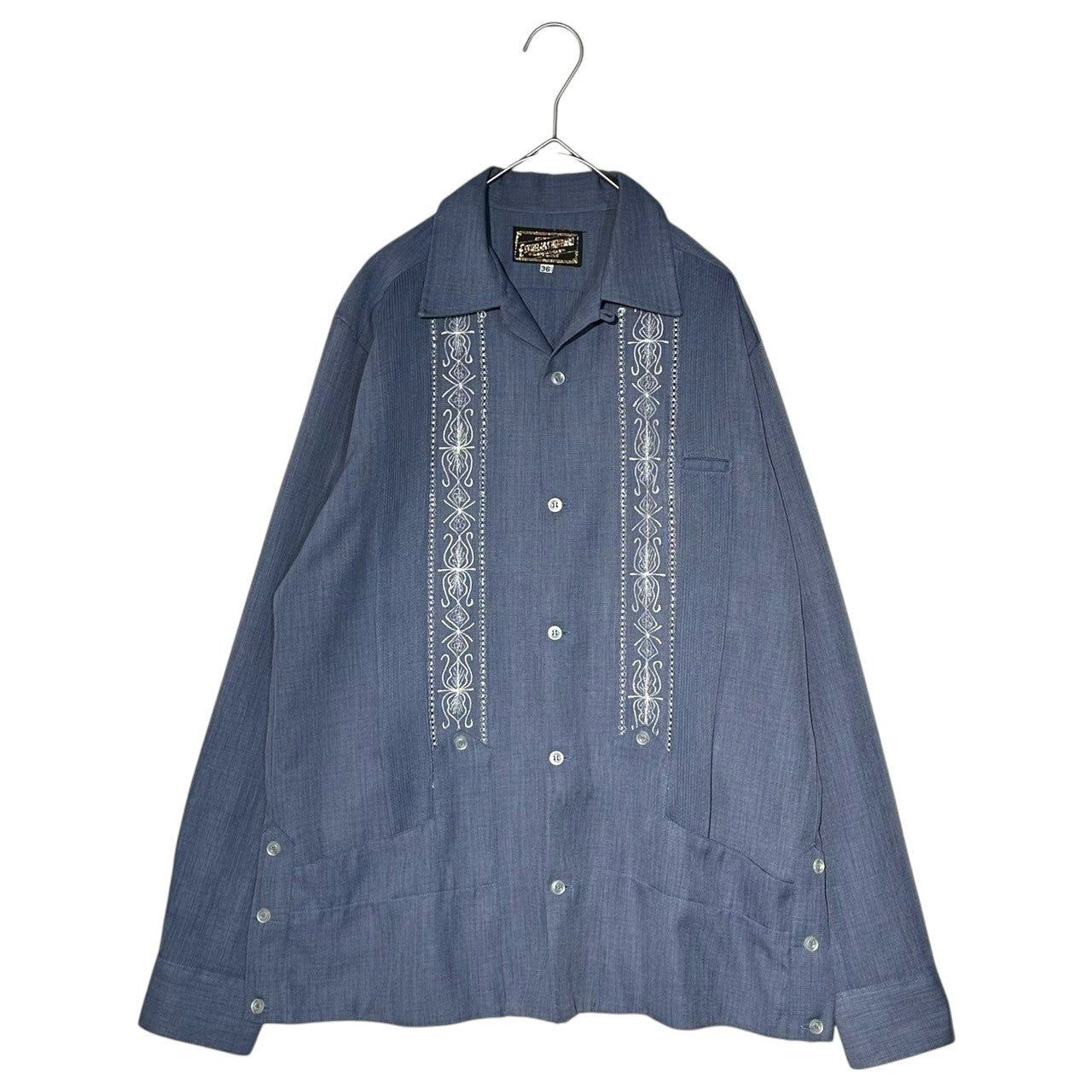 estrella standard エストレヤスタンダード キューバシャツ 42 ESTRELLA STANDARD/GUAYABERA/半袖シャツ/キューバシャツ/42