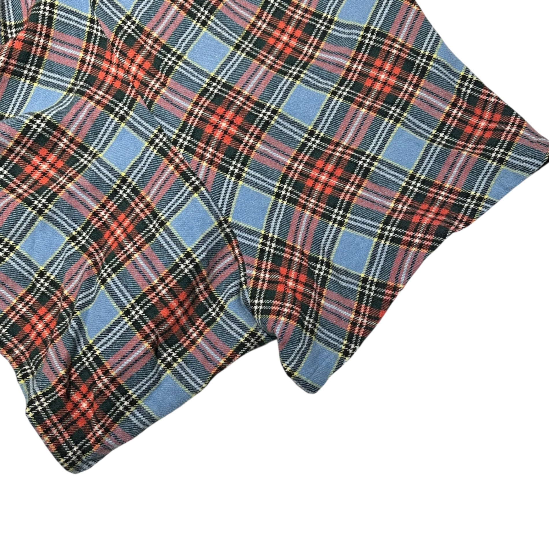 Y's(ワイズ)  Checked long wool skirt pants チェック柄 ロング ウール スカートパンツ YL-S34-905 3(L程度) ブルー×レッド