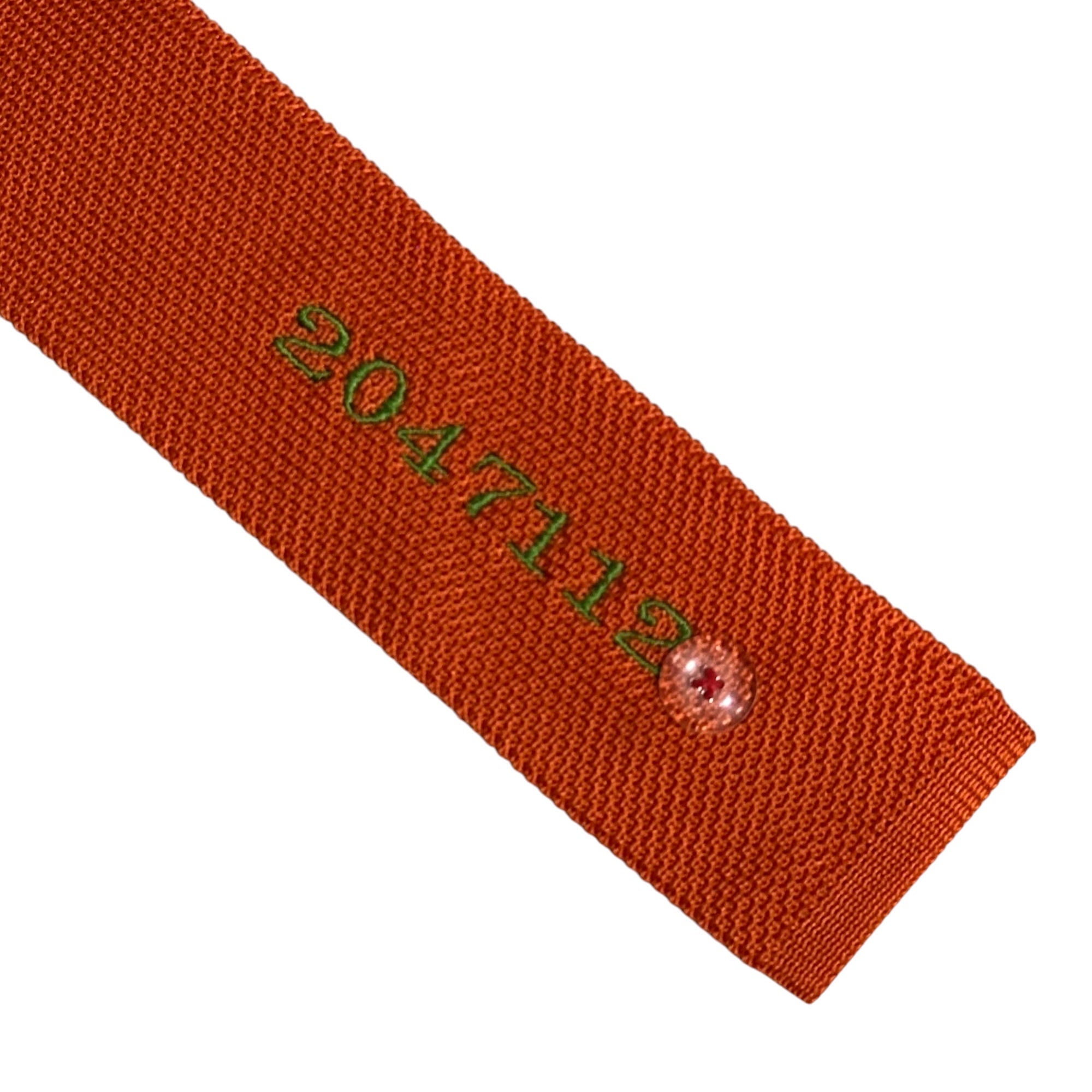 20471120(トゥーオーフォーセブンワンワントゥーオー) 1990's Logo knit Tie ロゴ ニット ネクタイ オレンジ 90年代 アーカイブ