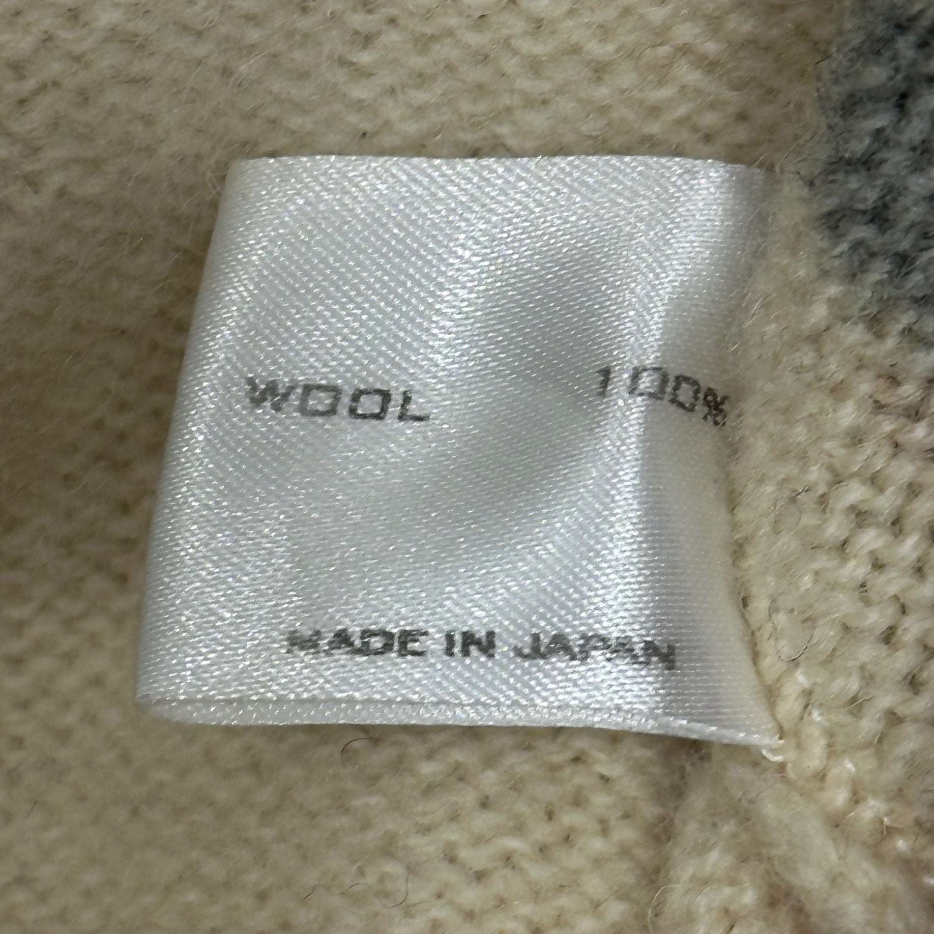 NUMBER (N)INE(ナンバーナイン) 2003AW "TOUCH ME I'M SICK" Leopard-Print Wool Cardigan カート期 レオパード ウール カーディガン 3 アイボリー×ブラウン 00's