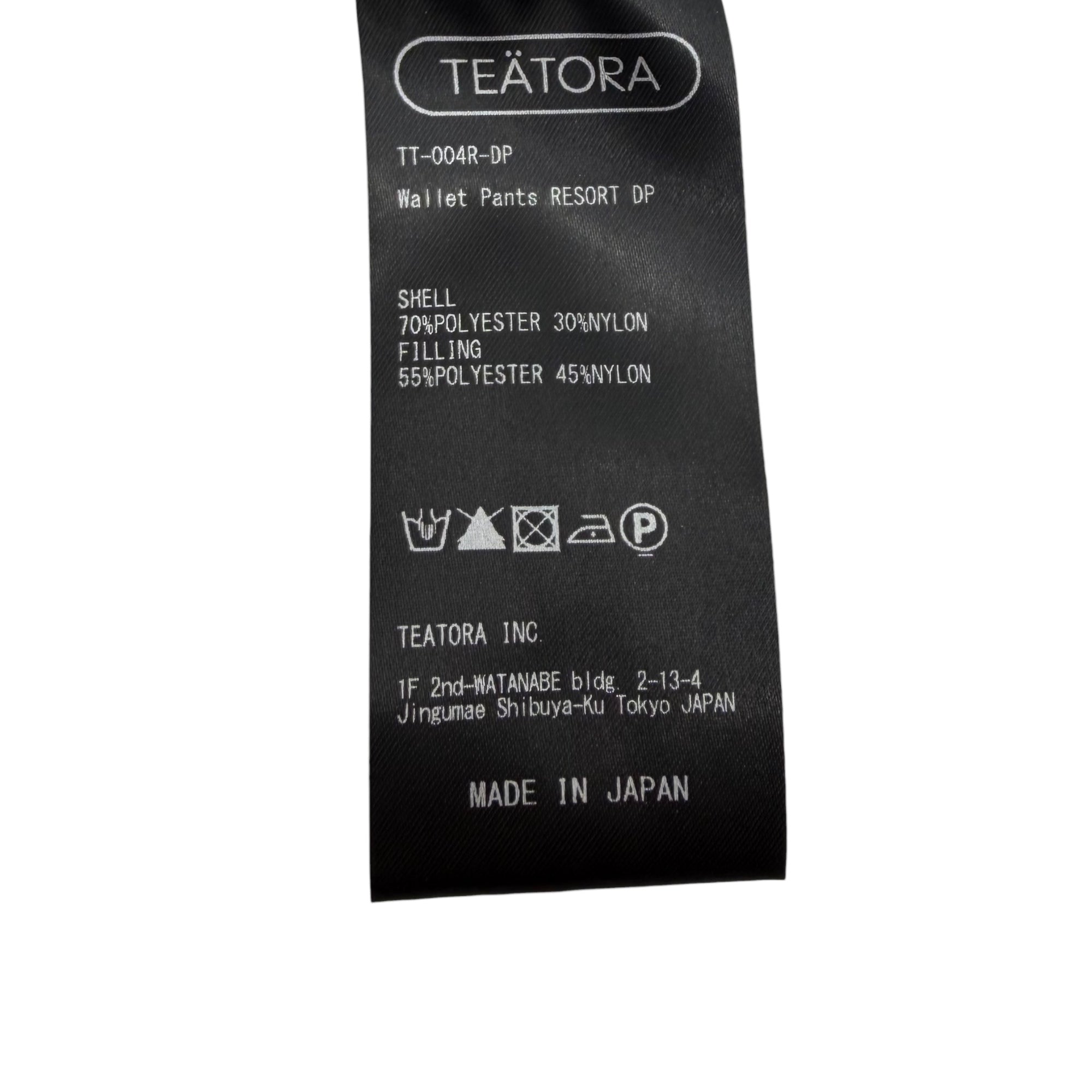TEATORA(テアトラ) 24AW DUAL POINT WALLET PANTS RESORT ウォレット パンツ TT-004R-DP 3(L) ブラック