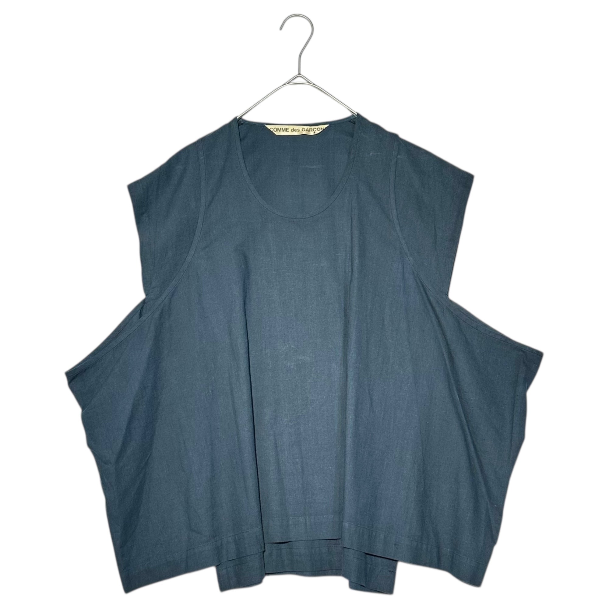 COMME des GARCONS(コムデギャルソン) 80's Sleeveless Layered cut and sew 80年代 ノースリーブ レイヤード カットソー FREE ネイビー