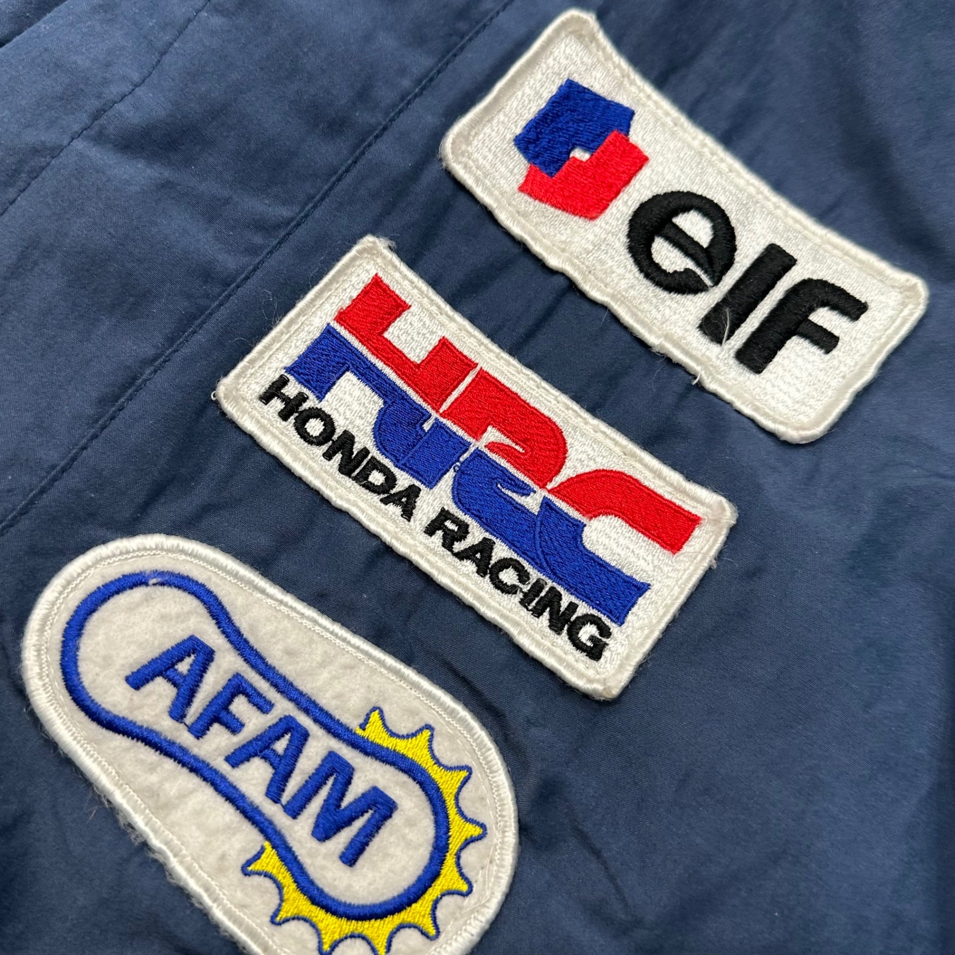 HONDA(ホンダ) 90's Vintage Patch Single Blouson 90年代 ヴィンテージ パッチ シングル ブルゾン L ネイビー