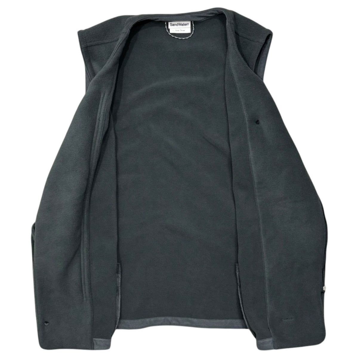 SandWaterr(サンドウォーター) ORGANIZED VEST - PE.MICRO FLEECE オーガナイズド ベスト - ポリエステル マイクロフリース SW-V0501 3 グレー