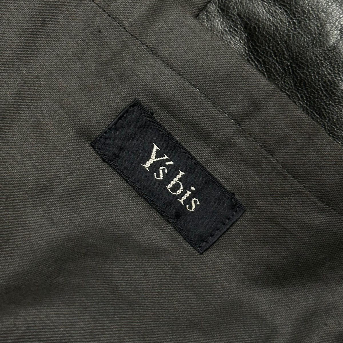 Y's bis(ワイズビス) 1980's Lamb Leather Double Leather Coat ラム レザー ダブル レザー コート BF-C16-761 FREE ブラック 80s ワイズビス初期生産品 稀少 アーカイブ