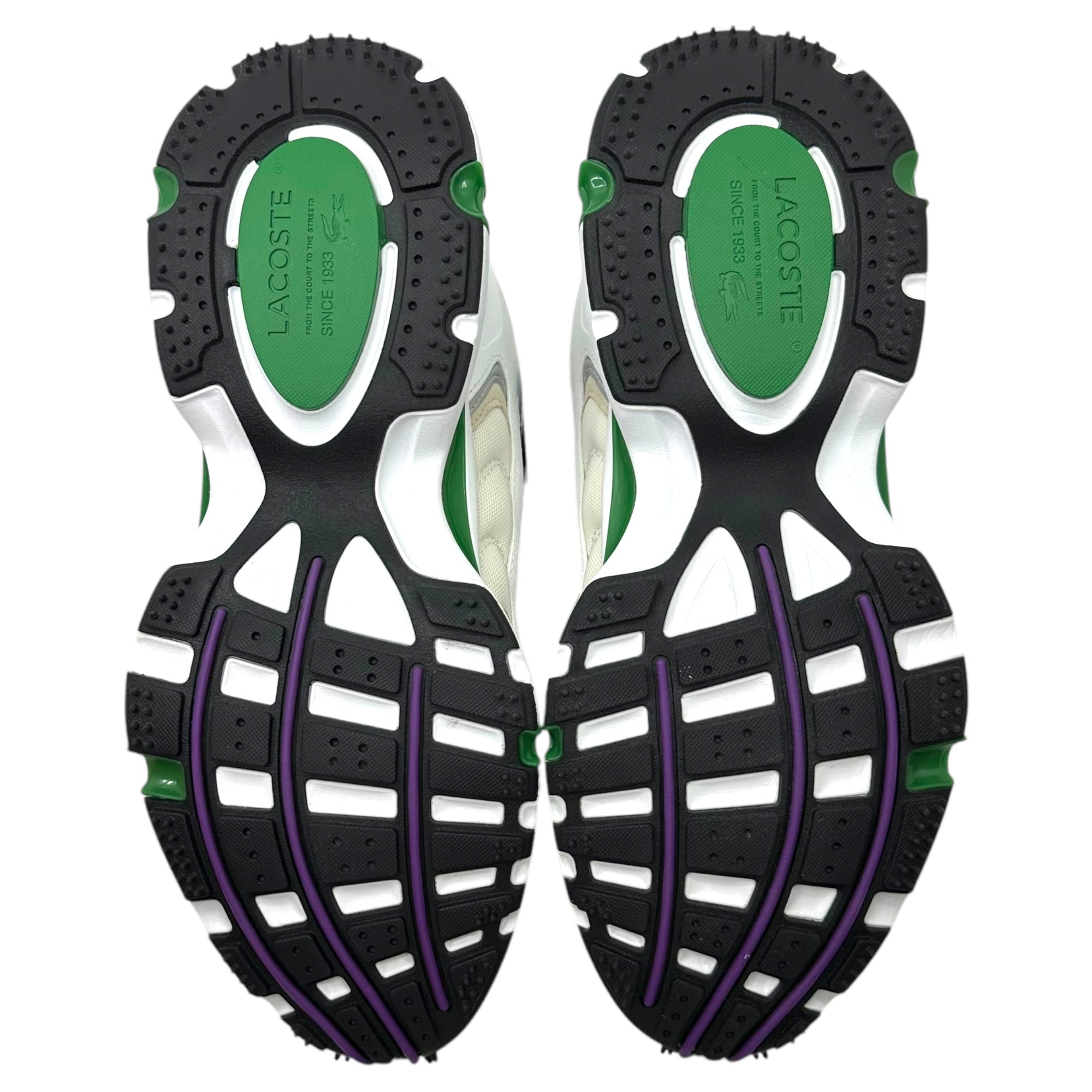 LACOSTE(ラコステ) L003 2K24 124 1 SFA ローカット スニーカー 747SMA0013082 27.5cm ホワイト×グリーン