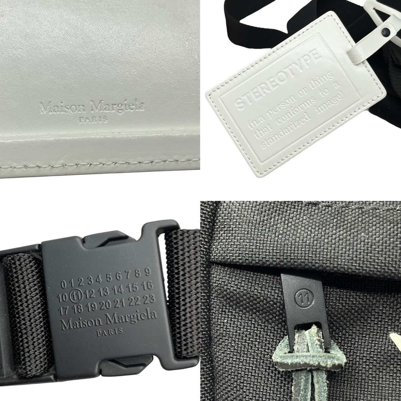 MAISON MARGIELA(メゾンマルジェラ) MINI CROSS BODY POUCH ミニ クロス ボディ ポーチ S55WB0014 PR253 ブラック ボディ ショルダー バッグ