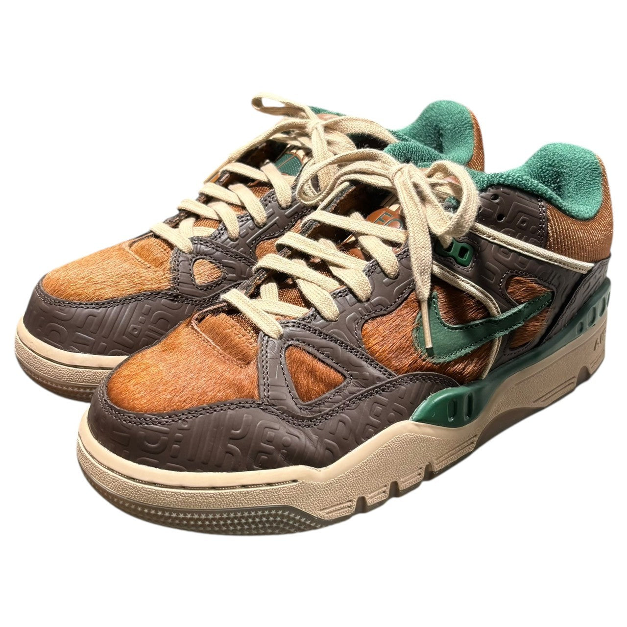 NIKE×NIGO(ナイキ×ニゴー) Air Force 3 Low SP "Baroque Brown and Pecan" エアフォース3 ロー  HQ0260-201 28.5cm ブラウン×グリーン ローカット スニーカー