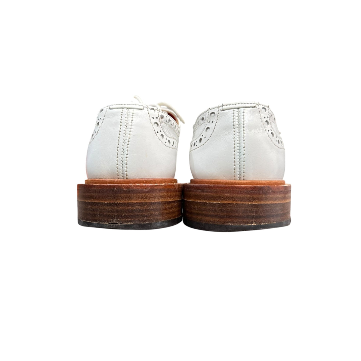 Tricker's×COMME des GARCONS JUNYA WATANABE MAN(トリッカーズ×コムデギャルソンジュンヤワタナベマン) BOURTON バートン ウィングチップ レザー シューズ MS633 7(25.5cm程度) ホワイト コラボ 革靴 メダリオン