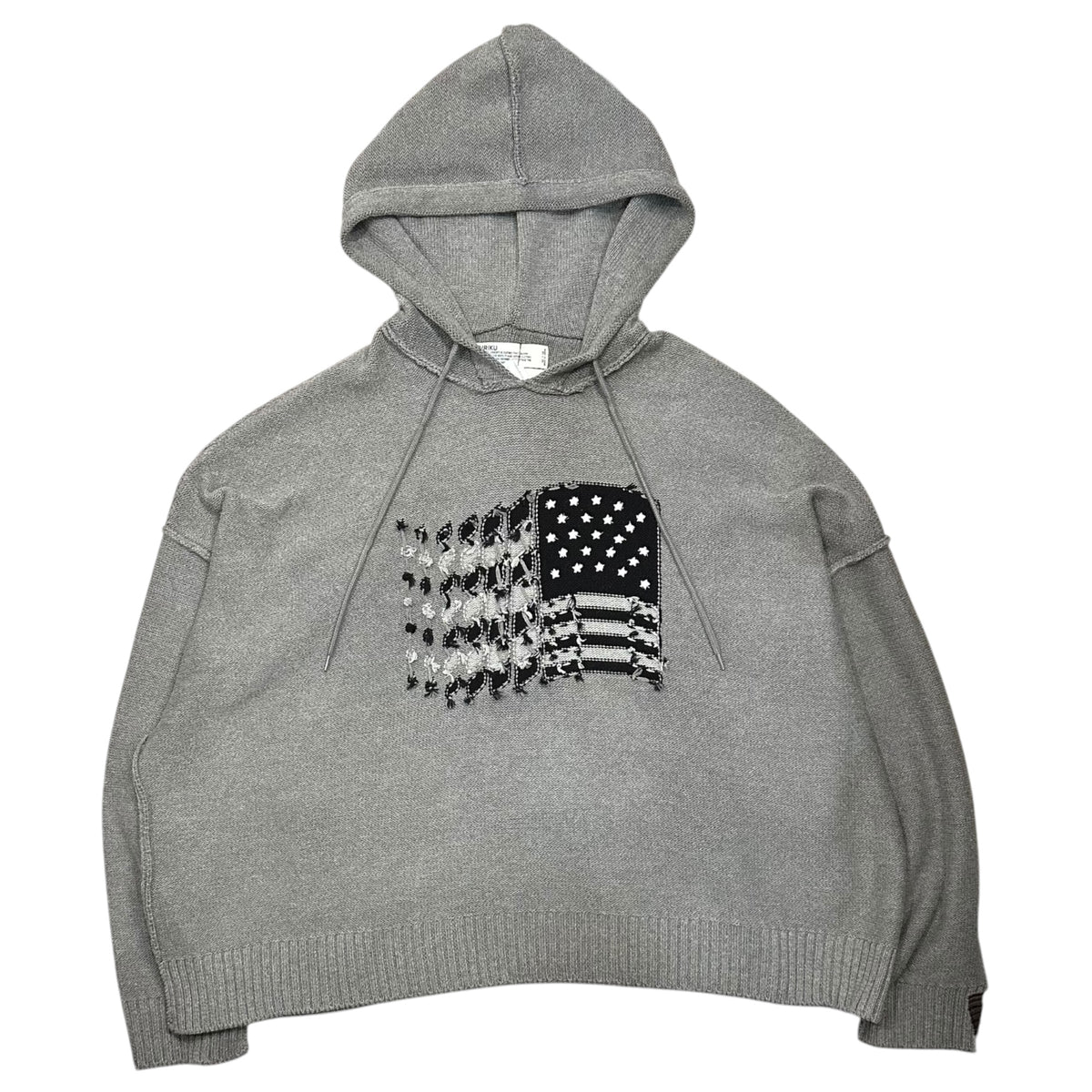 DAIRIKU(ダイリク) 2023AW America Knit Hoodie アメリカ ニット フーディ 23AW K-11 FREE グレー