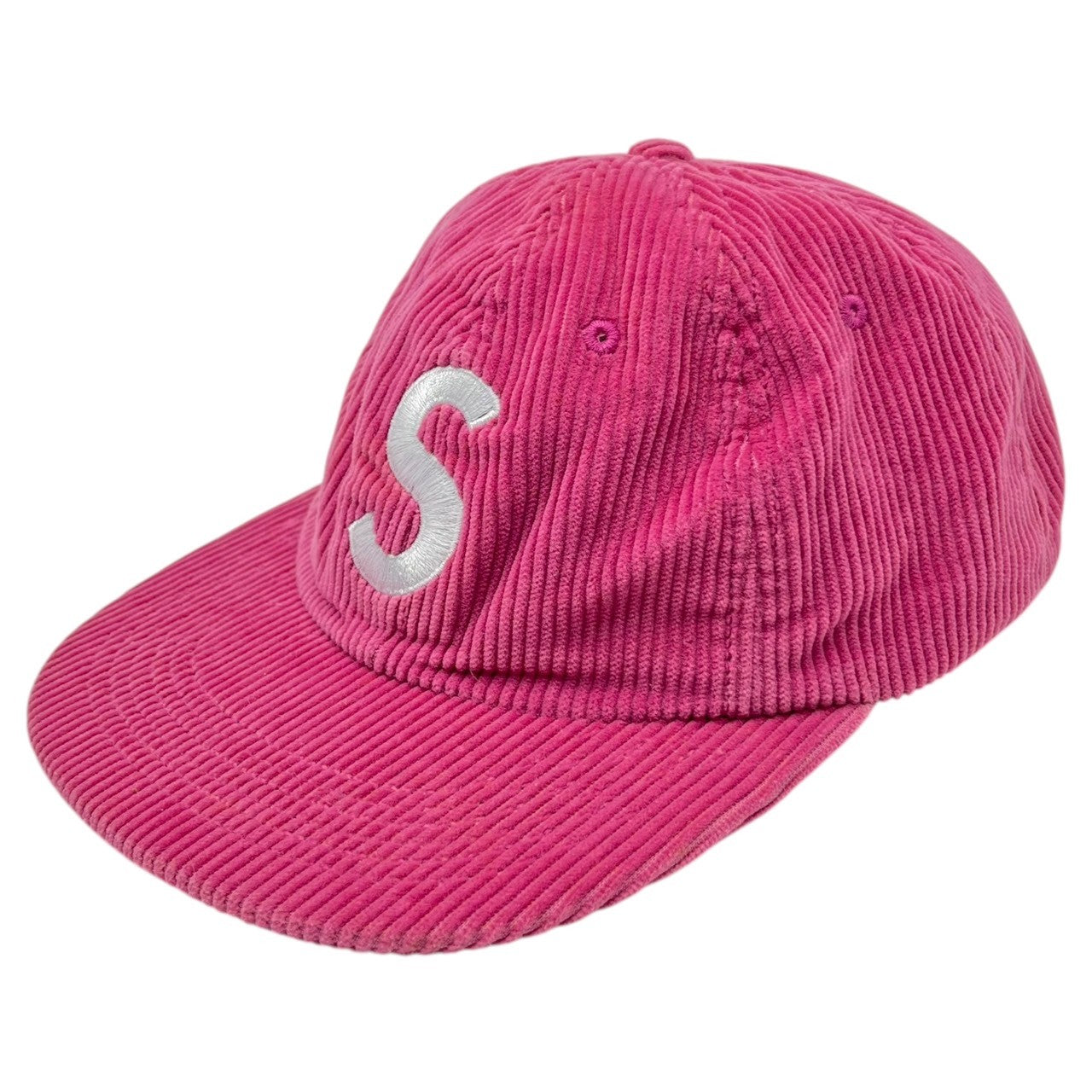 SUPREME(シュプリーム) 17SS CORDUROY S LOGO 6PANEL CAP コーデュロイ S ロゴ 6パネル キャップ ピンク