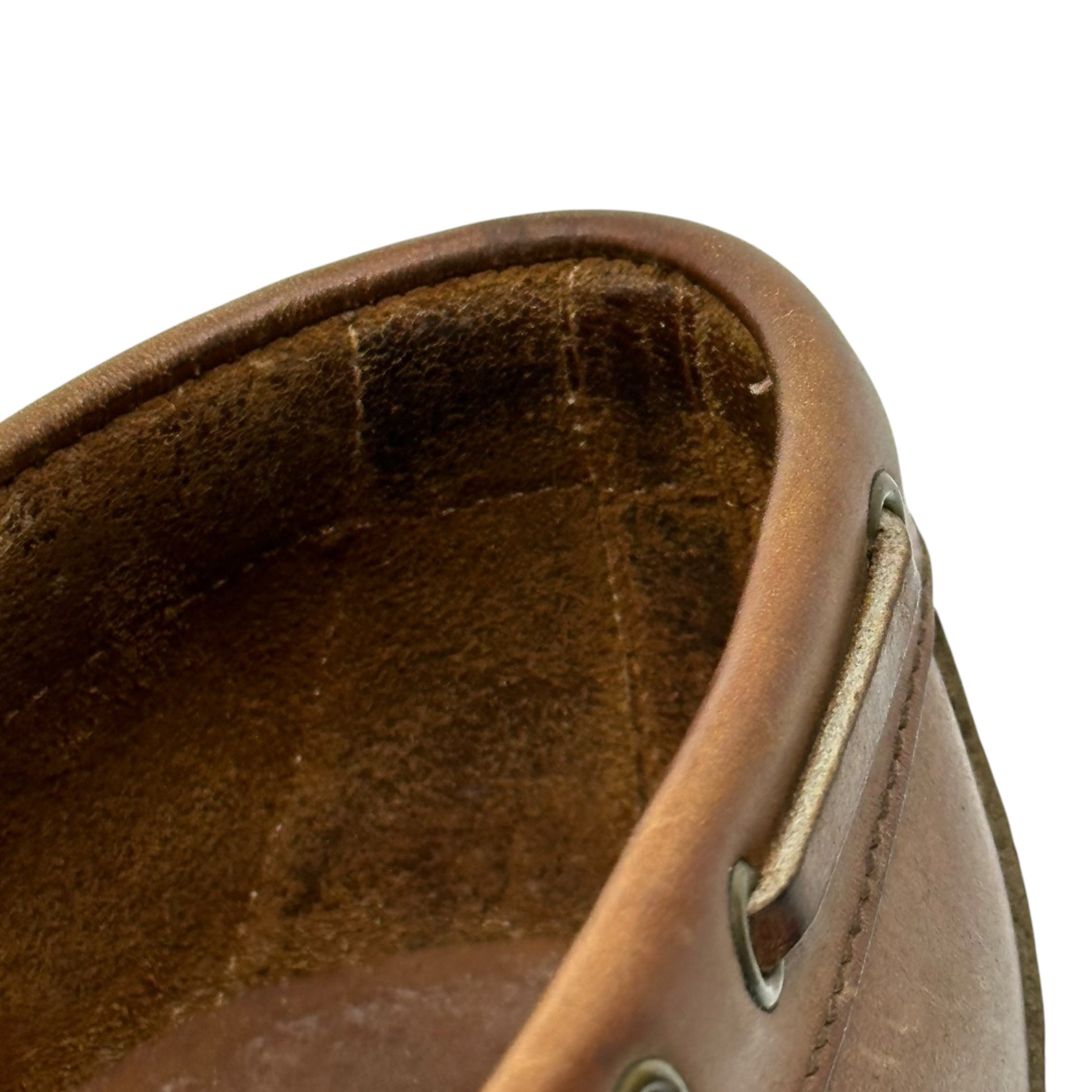 POLO RALPH LAUREN(ポロラルフローレン) Leather Deck Shoes レザー デッキ シューズ 8EE(26cm程度) ブラウン