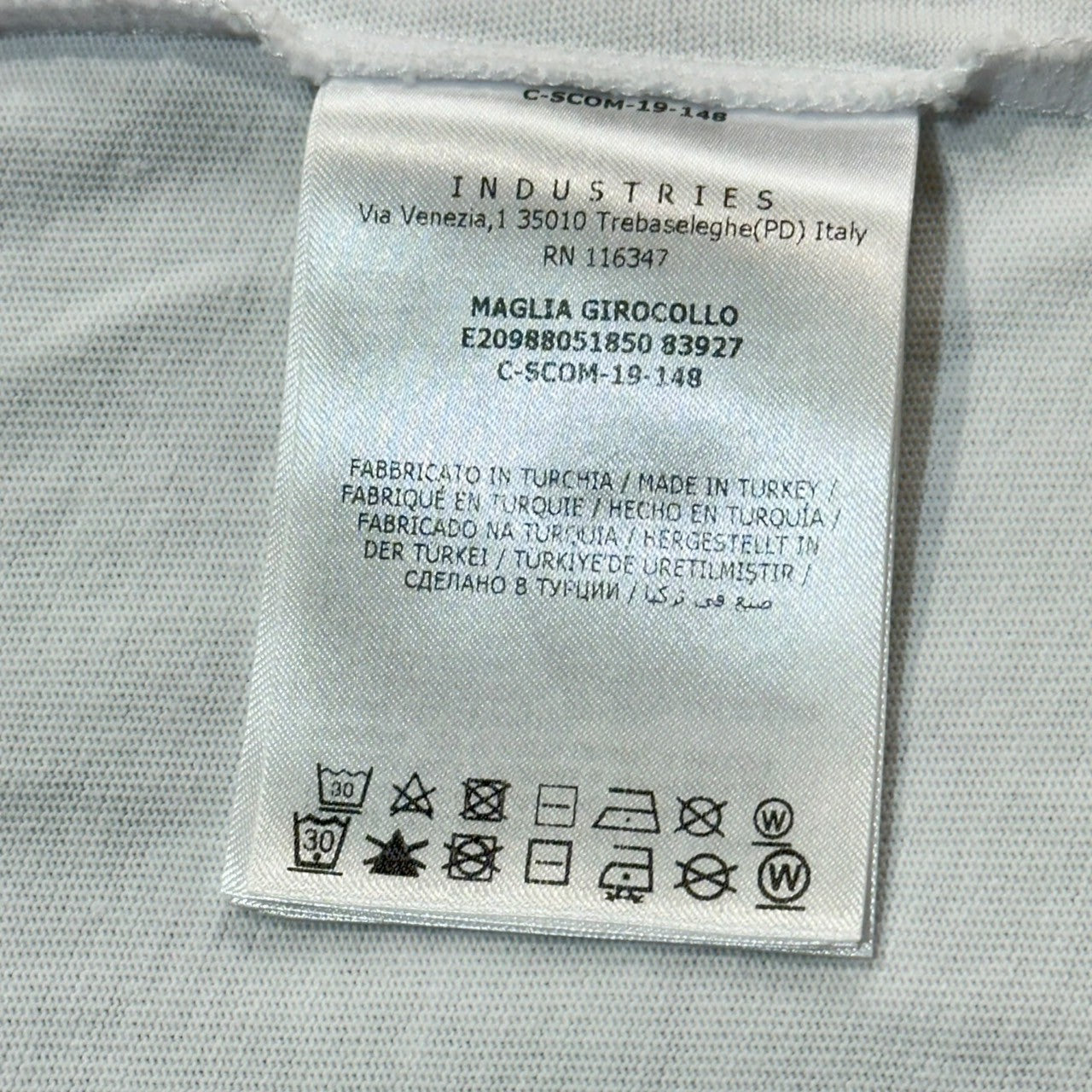 MONCLER GRENOBLE(モンクレール グルノーブル) MAGLIA GIROCOLLO LOGO T-SHIRT ロゴ Tシャツ E20988051850 83927 M ホワイト×ブラック×レッド