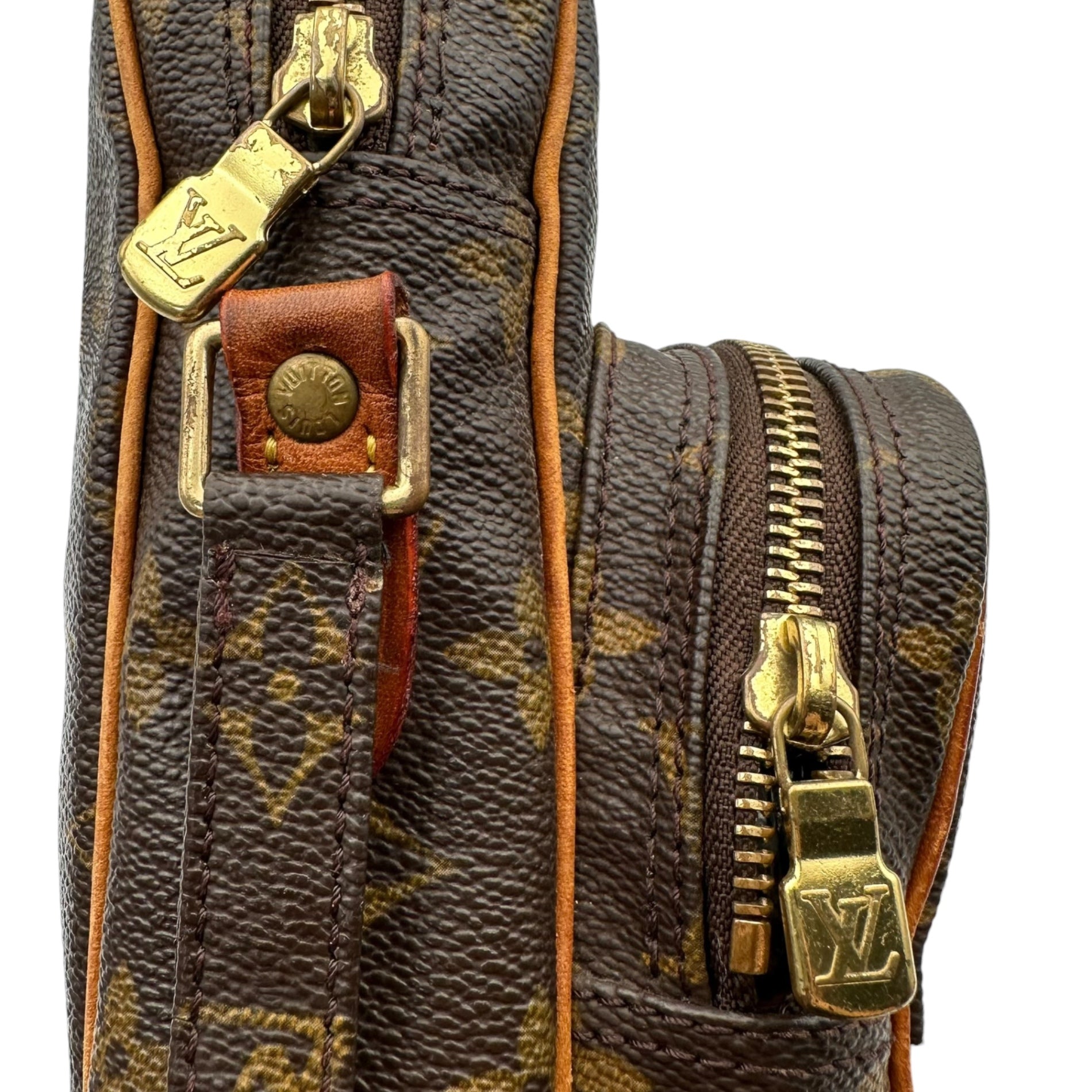 LOUIS VUITTON(ルイヴィトン) 2000's Amazon Monogram Shoulder Pouch アマゾン モノグラム ショルダー ポーチ バッグ M45236 ブラウン 製造番号：AR0090