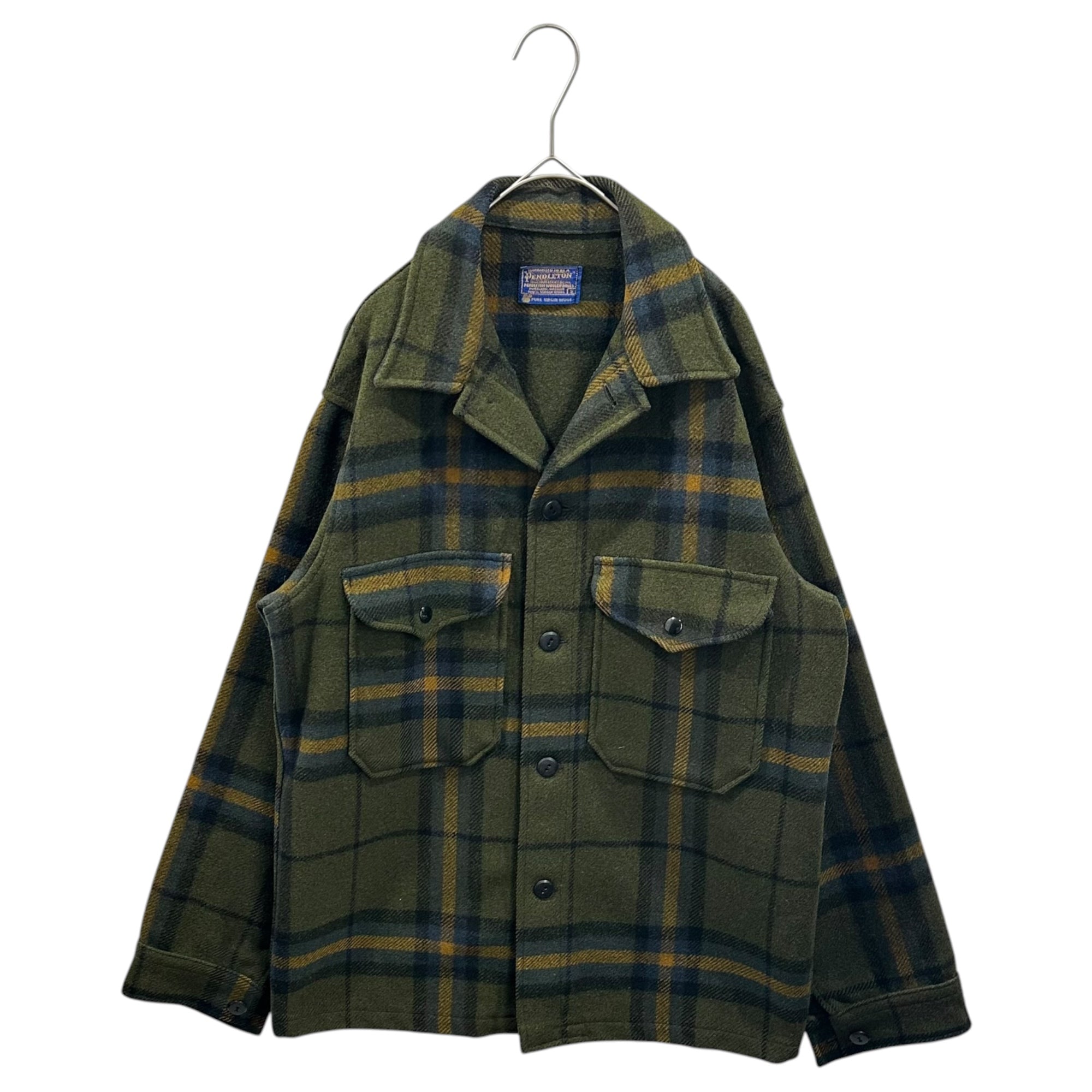 PENDLETON(ペンドルトン) 60's CPO JKT - Tartan check ウール ジャケット タータン チェック S オリーブ 60年代 ヴィンテージ ウール
