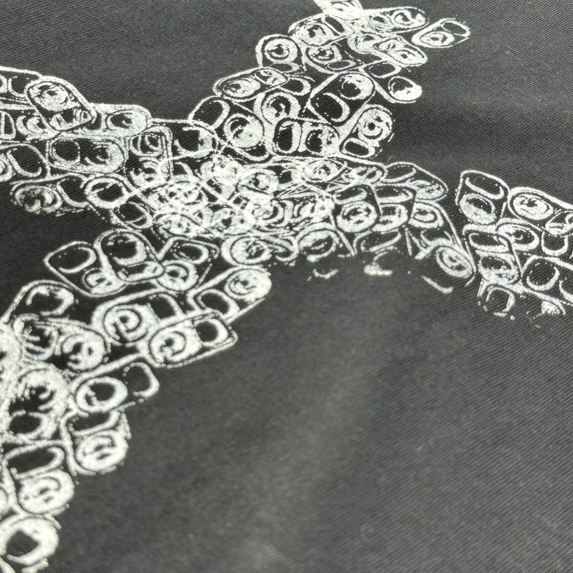 COMME des GARCONS×ANTI PULL TAB(コムデギャルソン×山崎良太) 23AW TRADING MUSEUM Pull Tab Graphic Print L/S T-Shirt プルタブ グラフィック プリント 長袖 Tシャツ QL-T005 XL ブラック AD2023