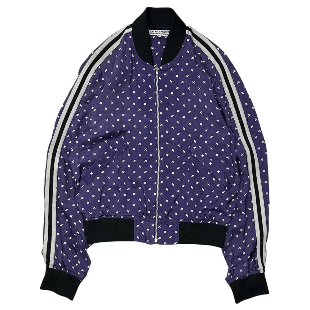COMME des GARCONS COMME des GARCONS(コムデギャルソンコムデギャルソン) 2005SS Side Stripes Cupro Blouson サイドライン キュプラ ブルゾン RO-J009 M パープル AD2004 00's