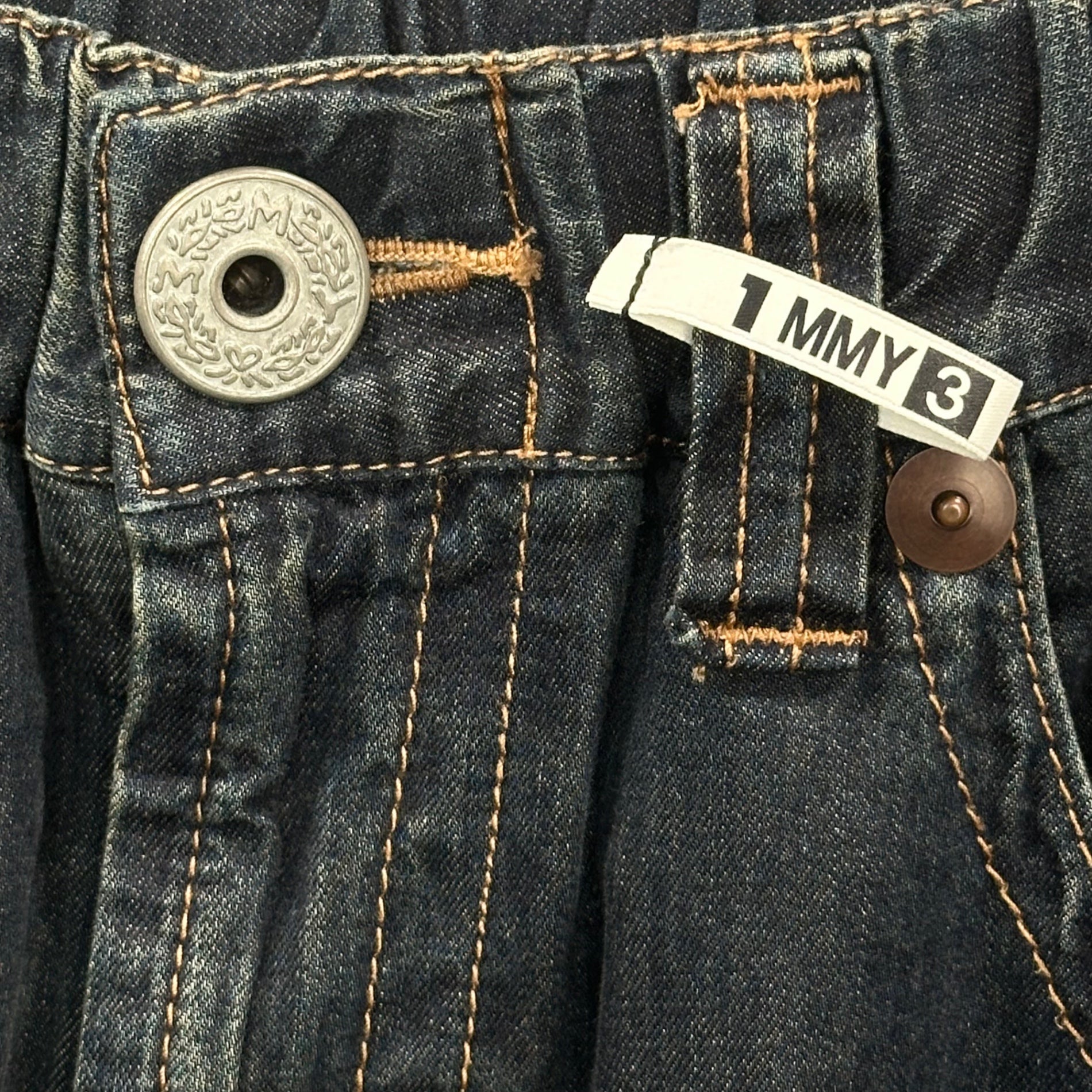 Maison MIHARA YASUHIRO(メゾンミハラヤスヒロ) 24AW LIGHT WIDE JEANS  ライト ワイド ジーンズ デニム J13PT123 44 インディゴ バギー パンツ