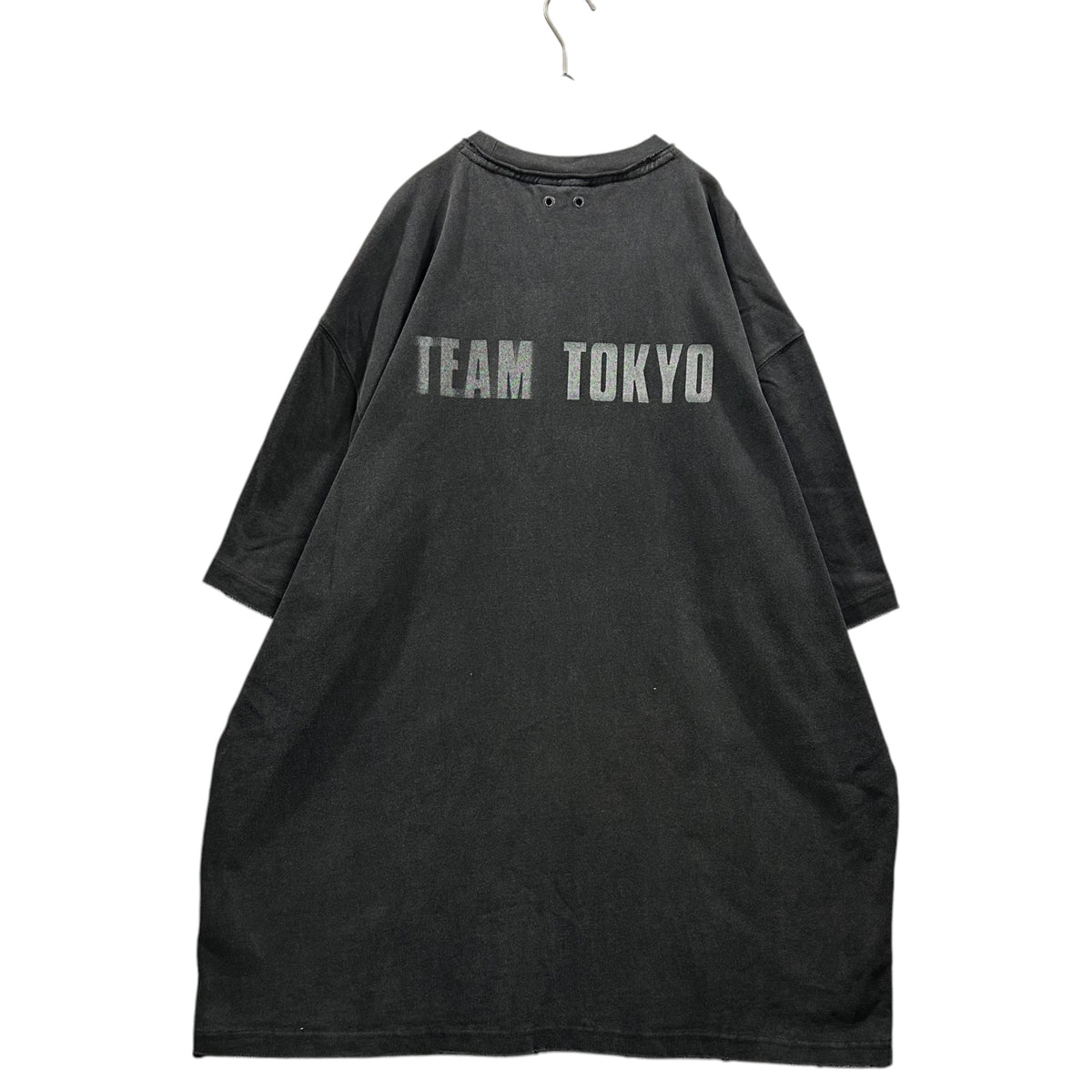 TEAM WANG DESIGN(チームワンデザイン) TEAM TOKYO EXCLUSIVE TEE ヴィンテージ加工 Tシャツ TW-FW25A466 2 ブラック