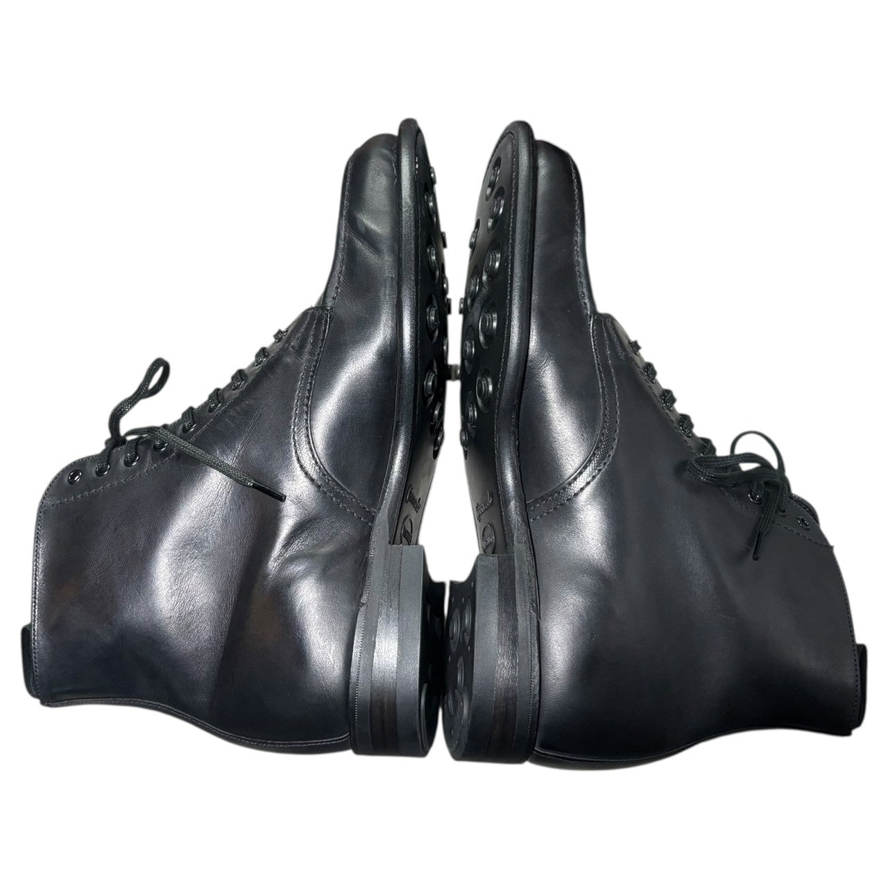 SANDERS(サンダース) B.G.S APRON DERBY BOOT エプロン ダービー ブーツ 2756BH/B 6 1/2(25.5 - 26.0cm) ブラック Uチップ レースアップ