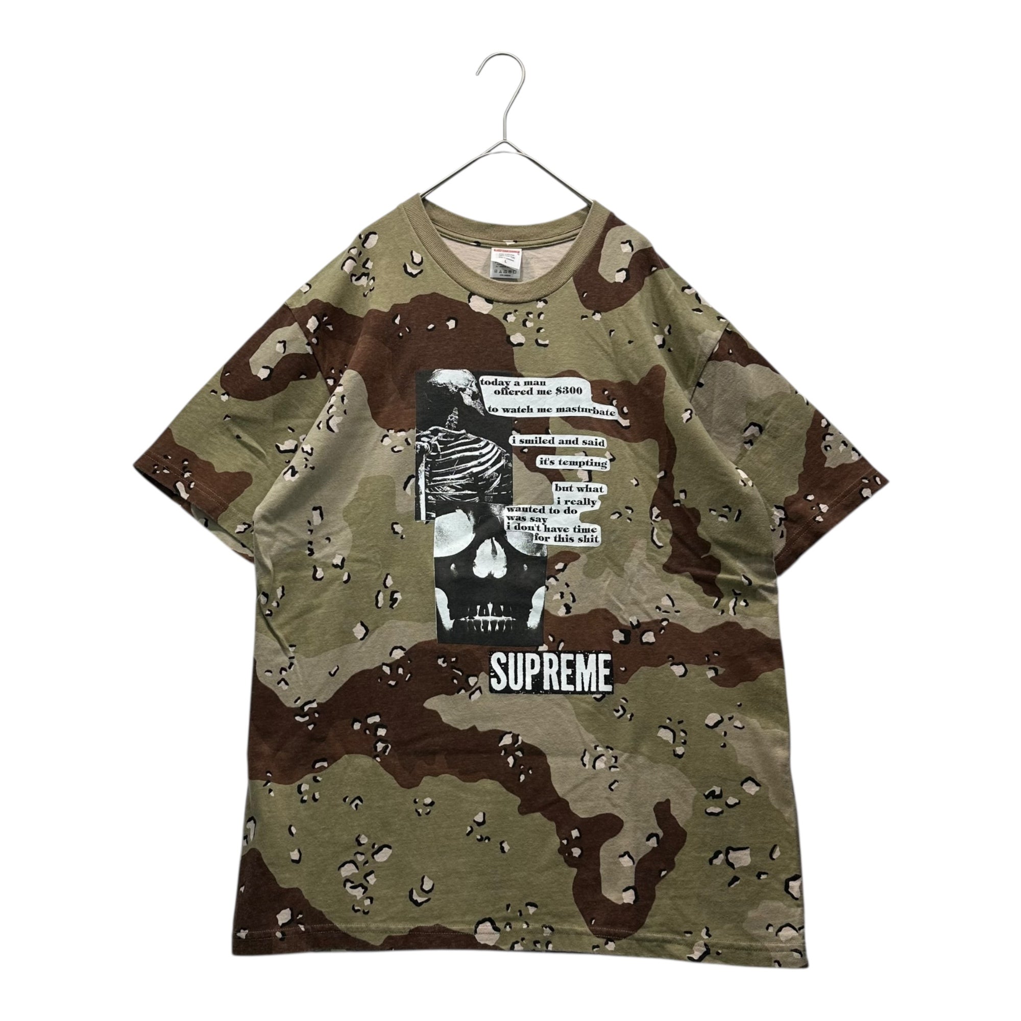 SUPREME(シュプリーム) 25SS Anatomy Tee - Chocolate Chip Camo グラフィック Tシャツ カモ L ベージュ×ブラウン