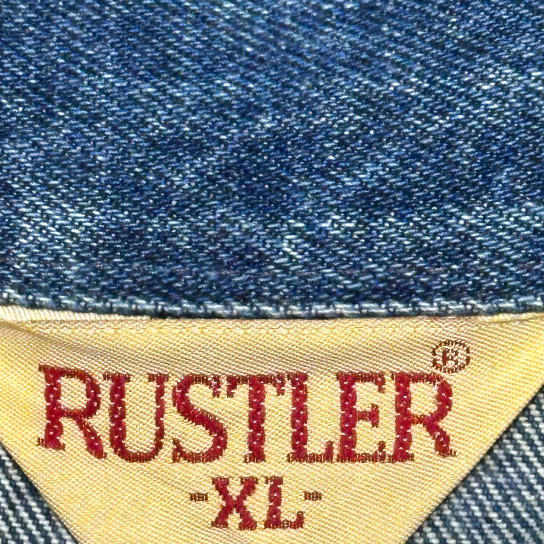RUSTLER(ラスラー) 80's Denim Tracker Jacket デニム トラッカー ジャケット XL インディゴ 80年代 ヴィンテージ 古着
