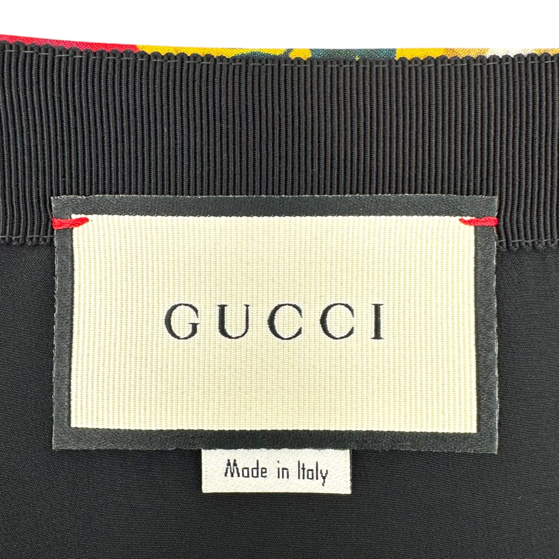 GUCCI(グッチ) 18SS Floral Print Flared Knee-Length Skirt 花柄 フレア ひざ丈 スカート 40 イエロー×ピンク Aライン
