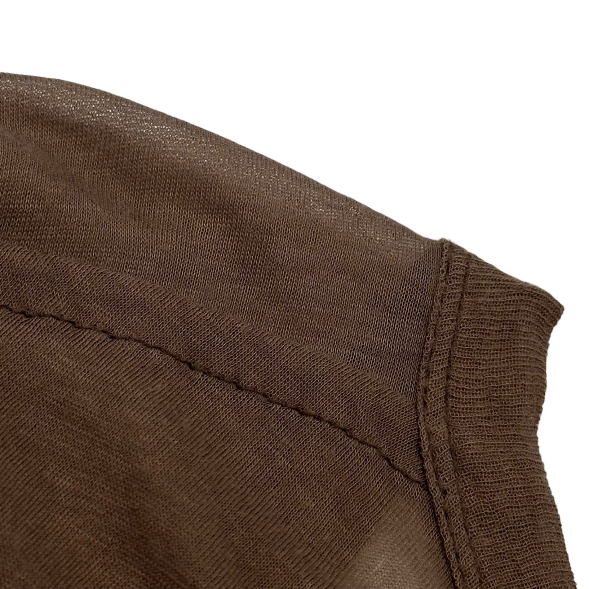 Rick Owens(リックオウエンス) 2013SS Cotton S/S Long T-shirt コットン 半袖 ロング Tシャツ RU5251 S ブラウン カットソー