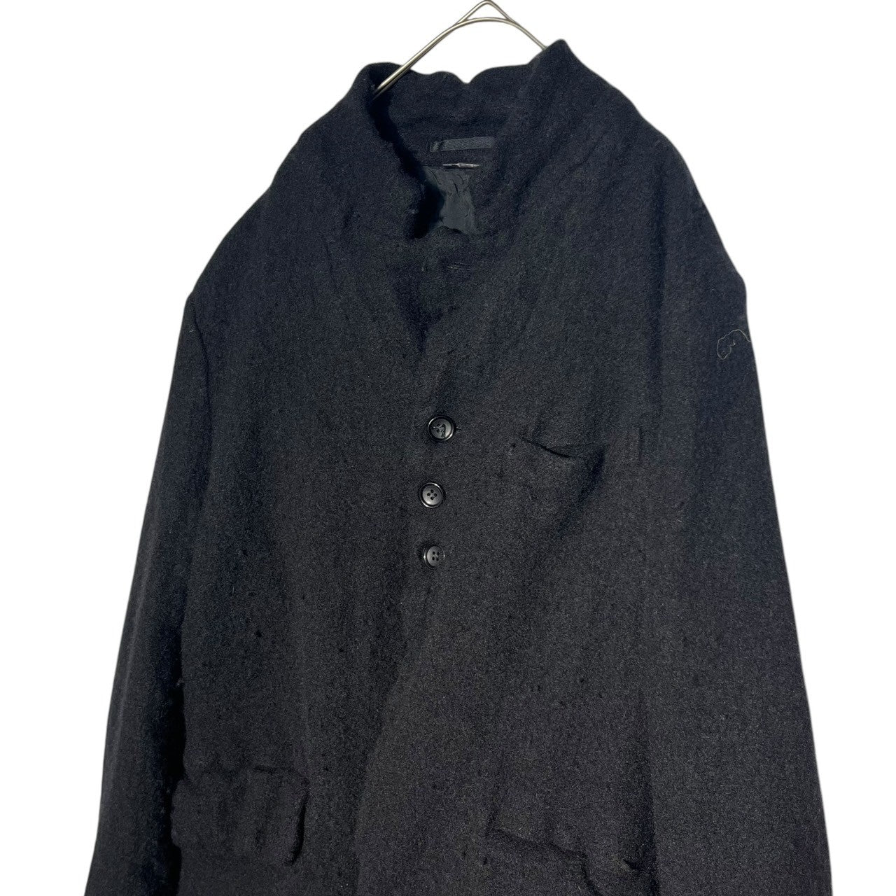 COMME des GARCONS HOMME PLUS(コムデギャルソンオムプリュス) 22AW Wool crimp tailored jacket ウール縮絨 テーラード ジャケット PJ-J047 M ブラック AD2022 nomad期