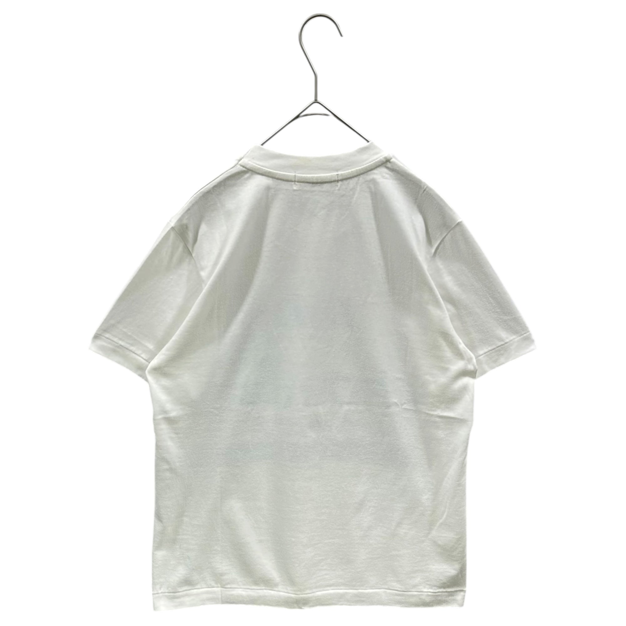 robe de chambre COMME des GARCONS(ローブドシャンブルコムデギャルソン) 1998SS S/S T-shirt with brand logo transfer graphic ブランドロゴ 転写 グラフィック 半袖 Tシャツ RT-100490 表記無(M程度) ホワイト×スカイブルー AD1997